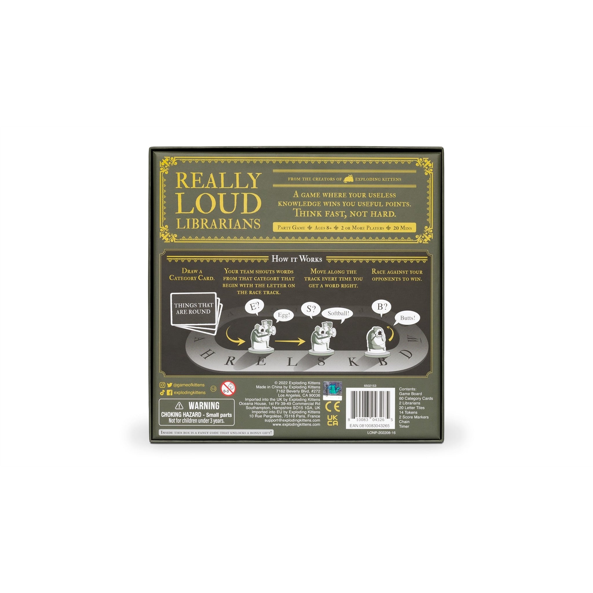 Really Loud Librarians Board Game