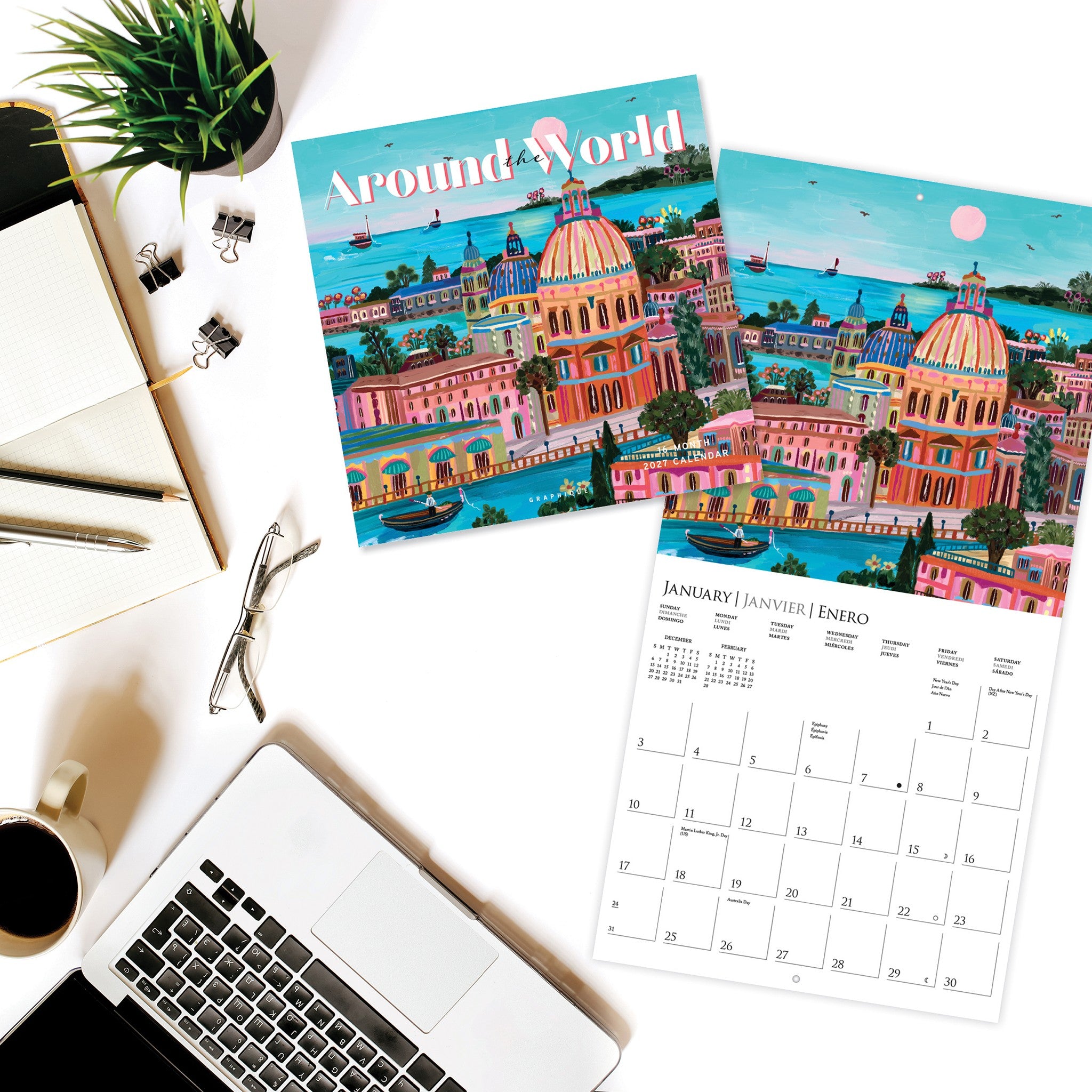 Around the World 2027 Wall Calendar - Online Only