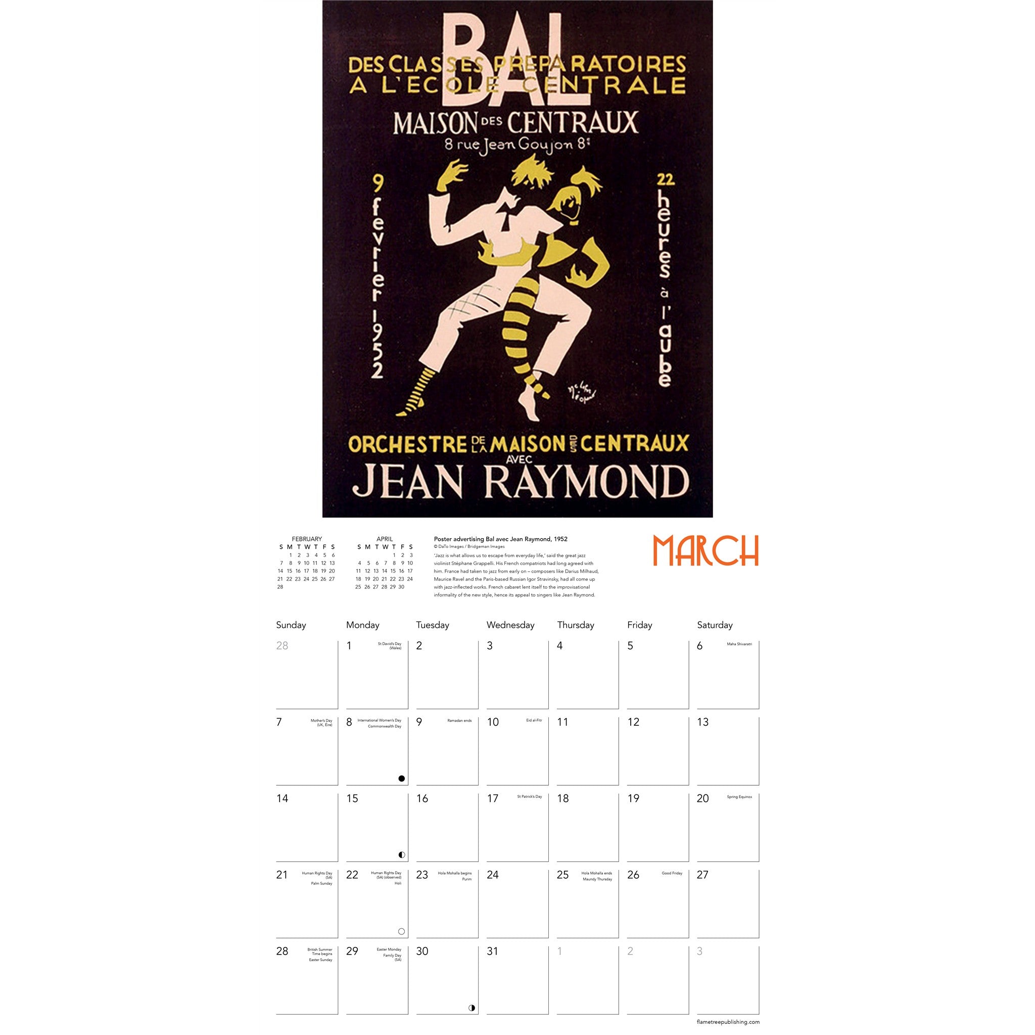 The Jazz Age 2027 Wall Calendar