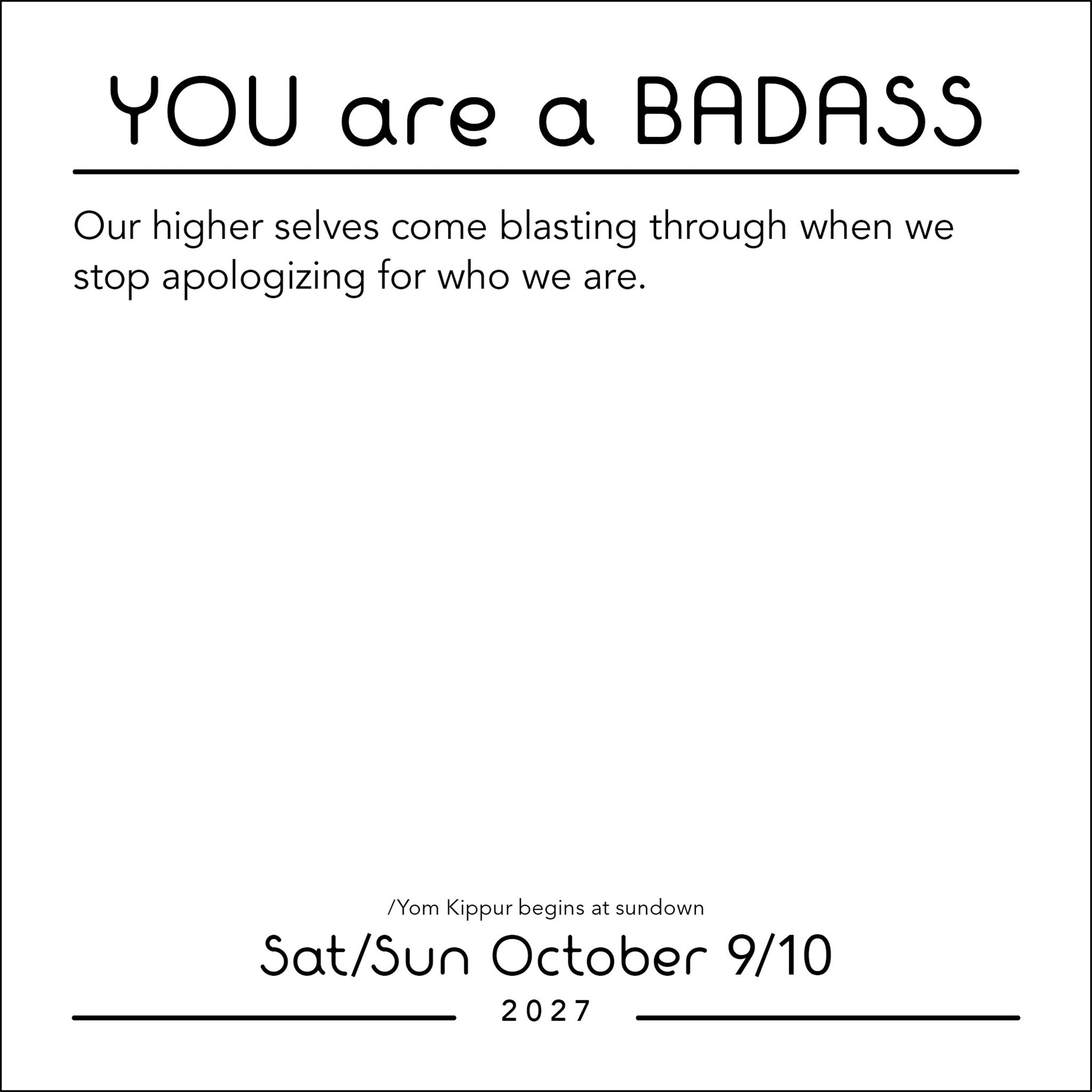 You Are a Badass 2027 Box Calendar