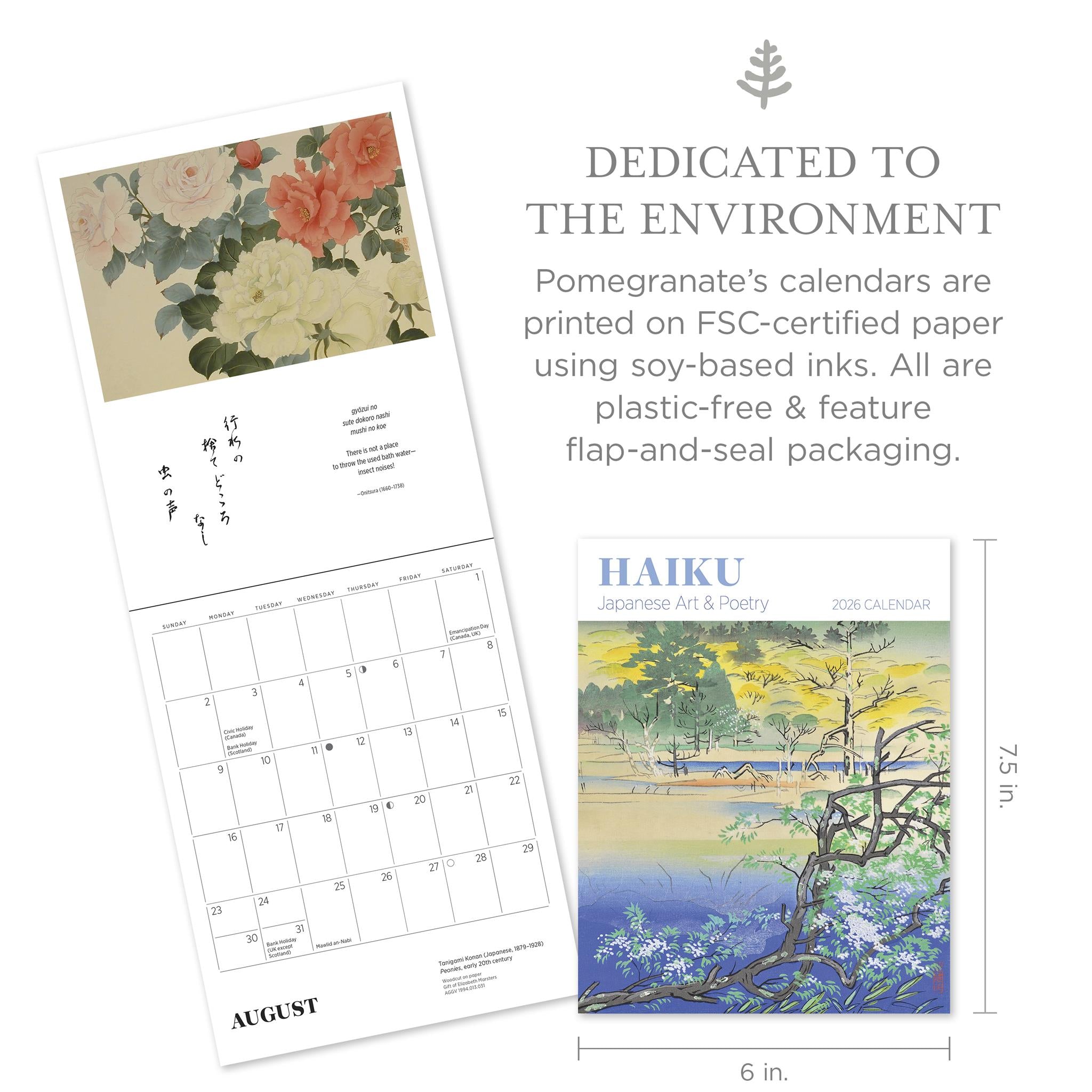 Haiku: Japanese Art And Poetry 2026 Mini Calendar