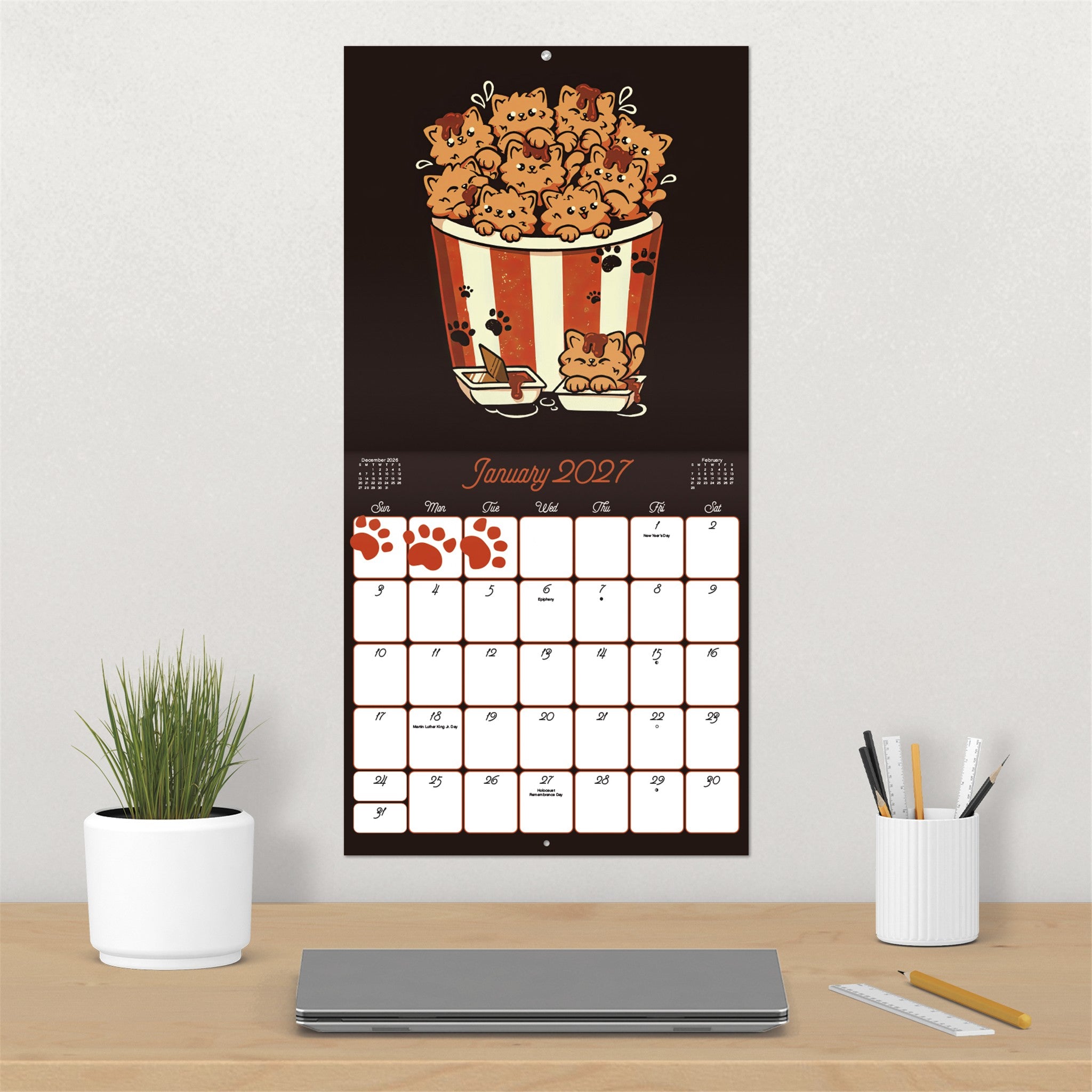 Cat Food 2027 Wall Calendar - Online Only