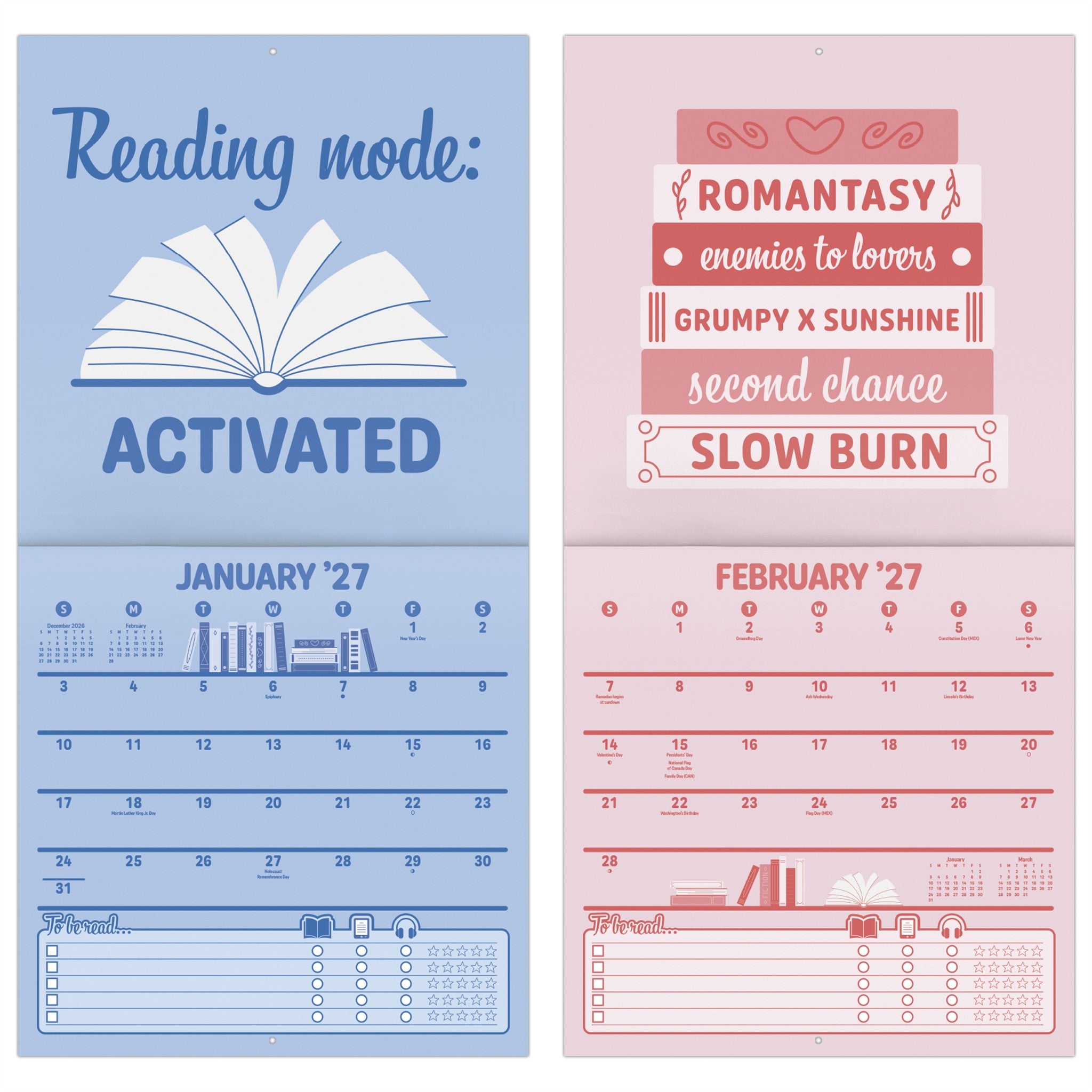 Booked and Busy 2027 Wall Calendar