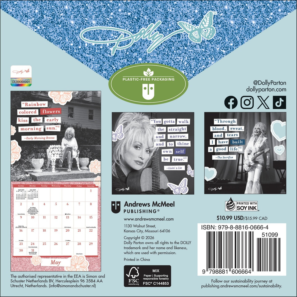 Dolly Parton 2027 Mini Calendar