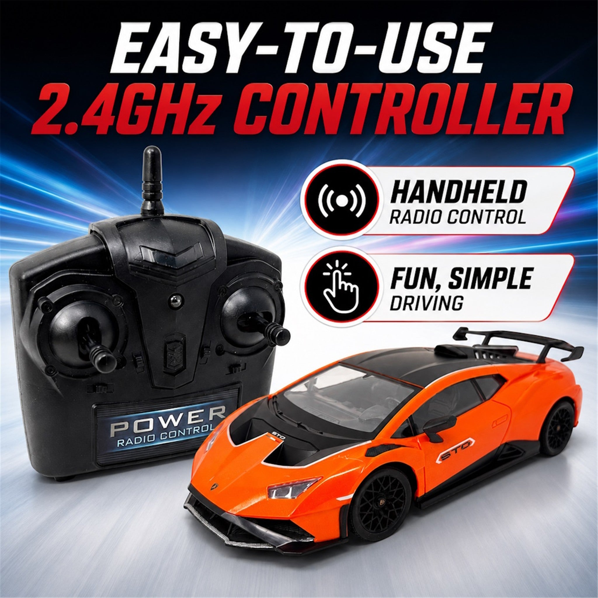 Hyper Drive R/C Lamborghini Huracan STO 1:18 Scale