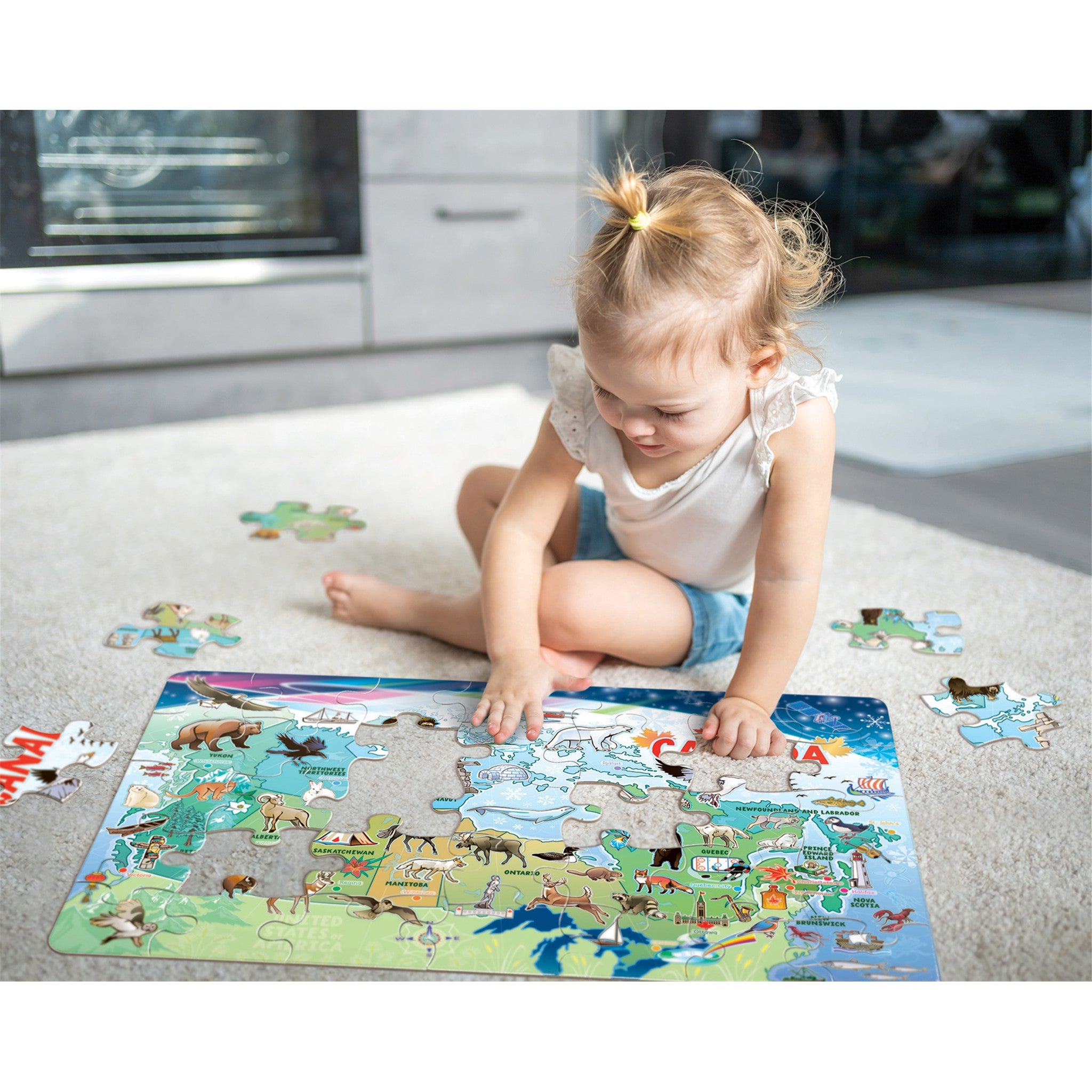 Map of Canada 35 Piece Floor Puzzle - Online Only