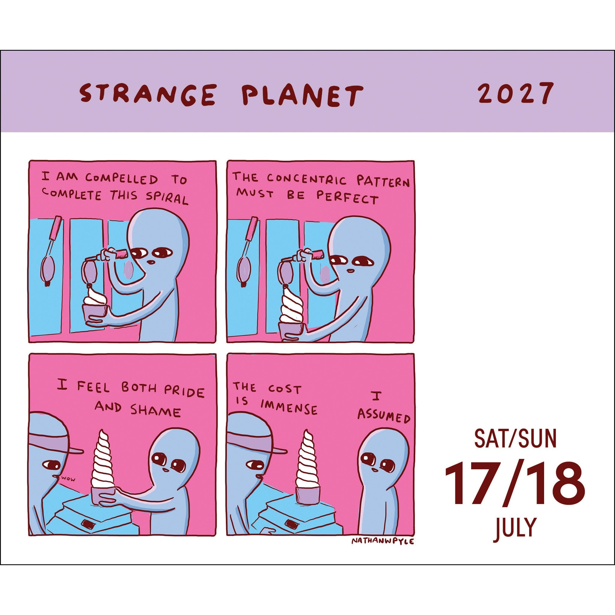 Strange Planet 2027 Box Calendar