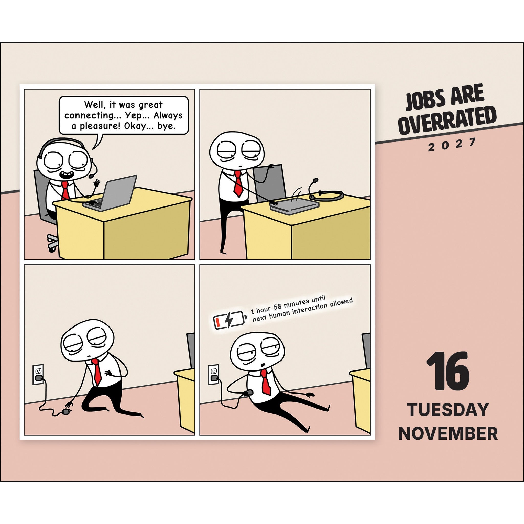 Jobs Are Overrated 2027 Box Calendar