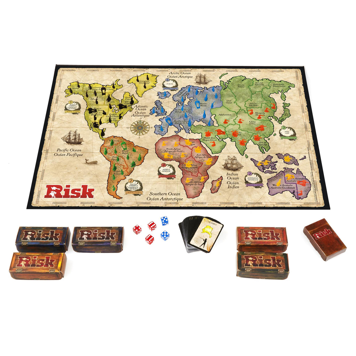 All Risk Game Editions Risk Game Classic Edition by Hasbro - Calendar Club 630509442669