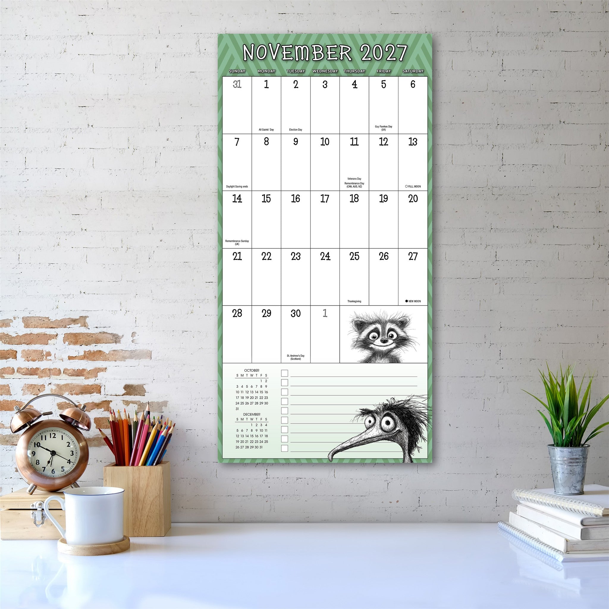 Wild for Planning 2026-2027 Wall Calendar