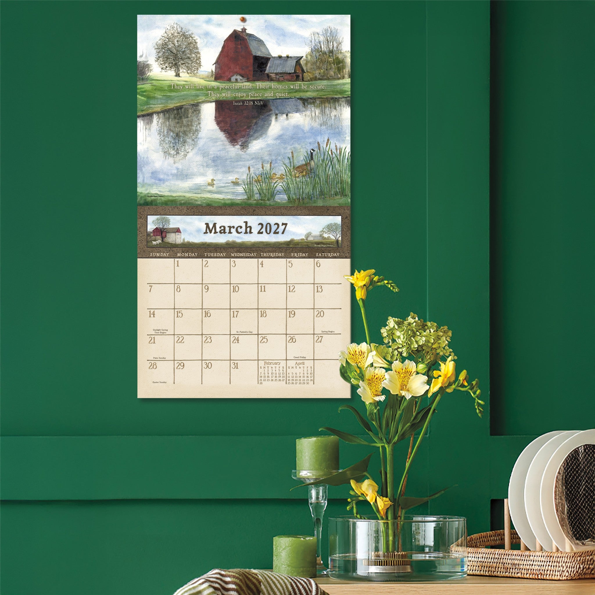 Country Blessings 2027 Wall Calendar - Online Only