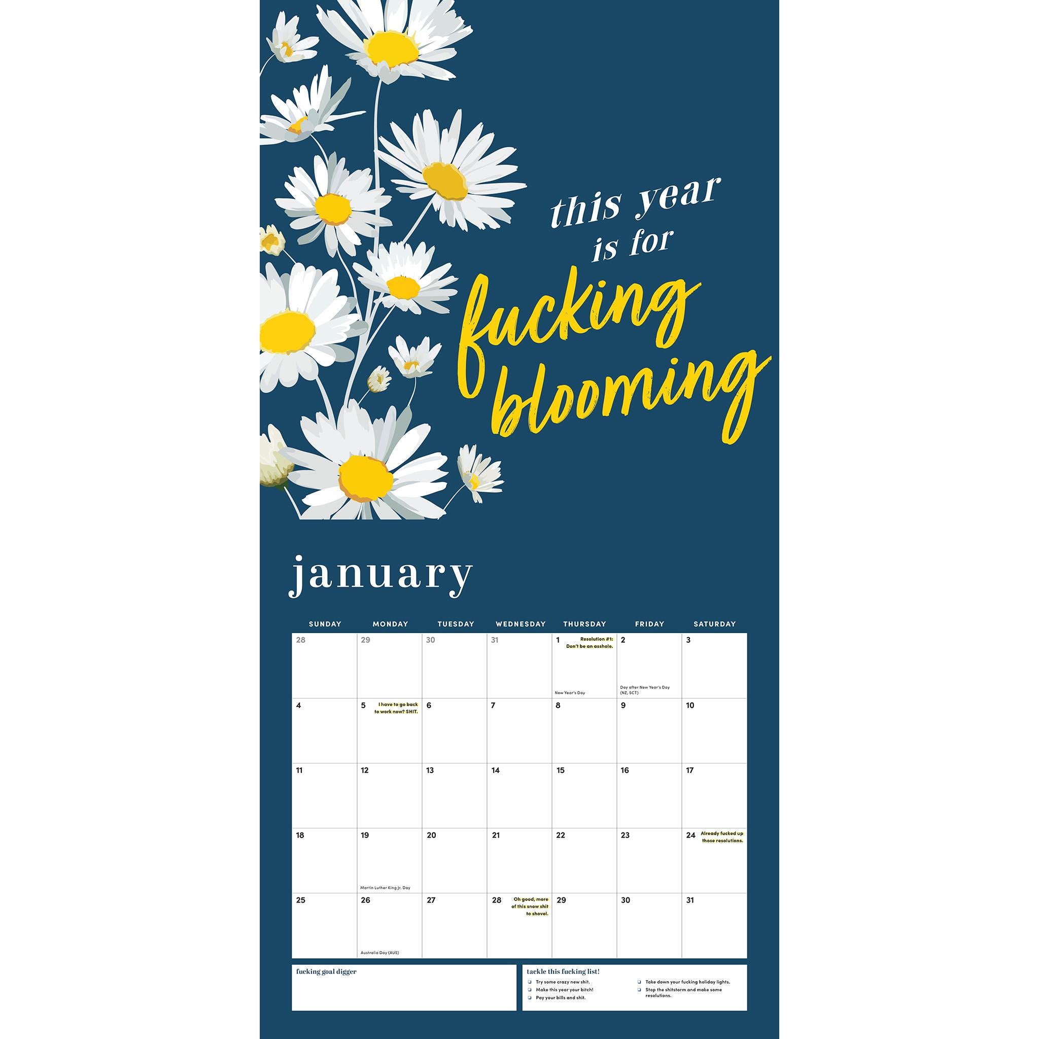 She Believed She Could So She Fucking Did 2026 Wall Calendar - Online Only