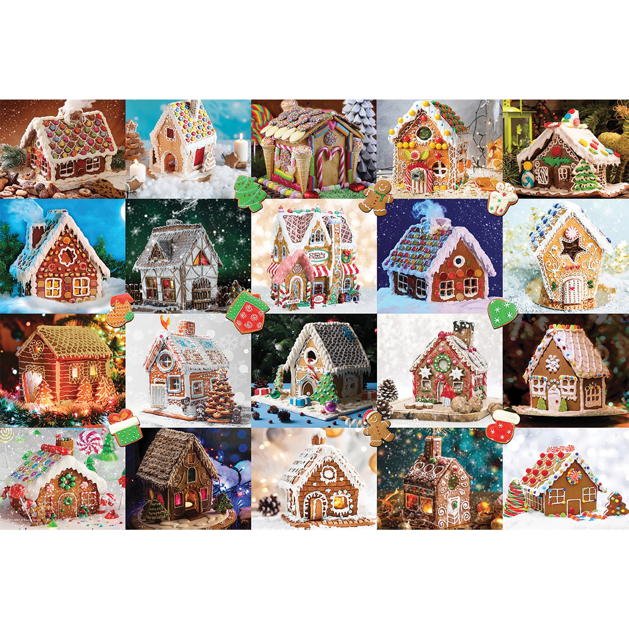 Gingerbread House Shaped Tin 550 Piece Puzzle