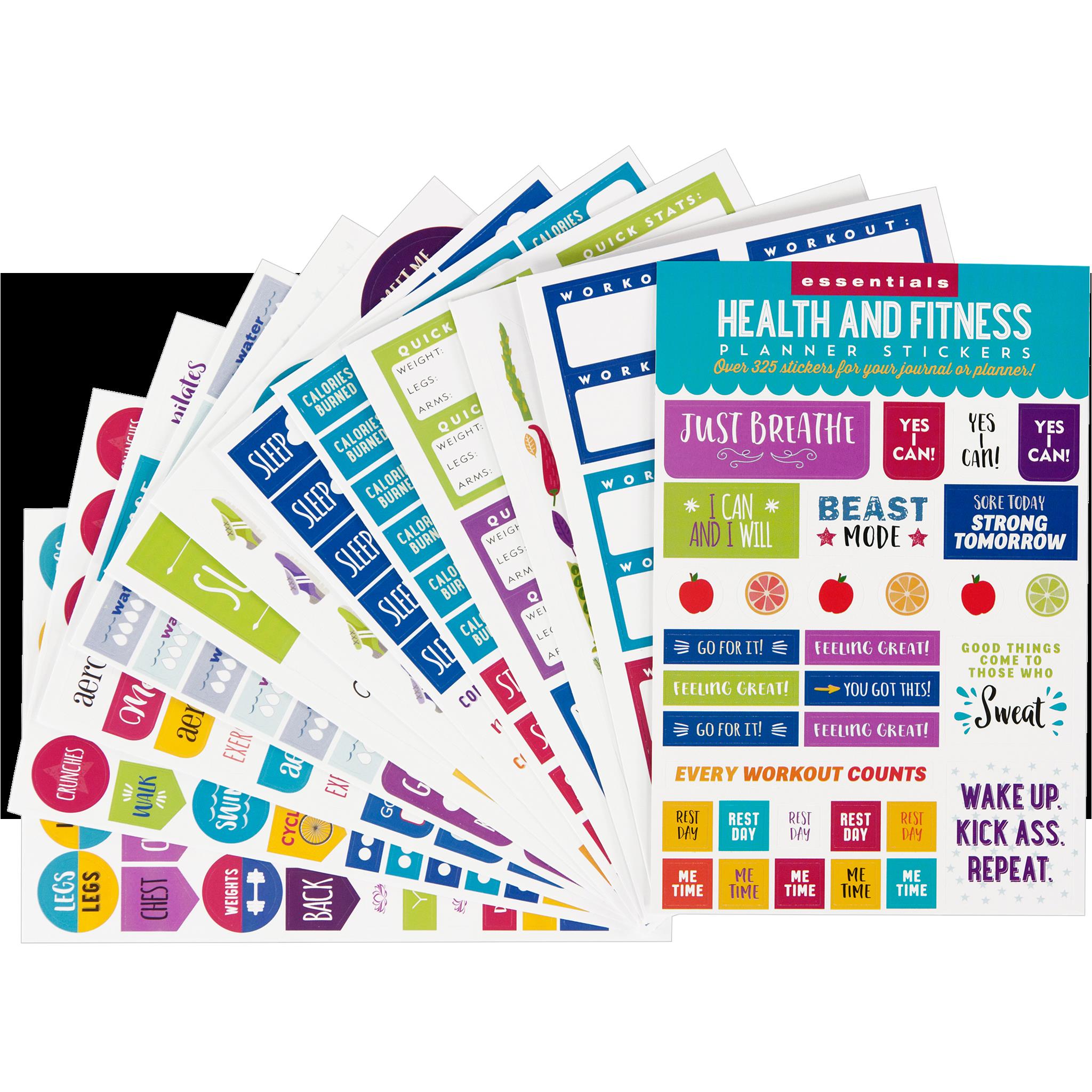 Health and Fitness Planner Stickers