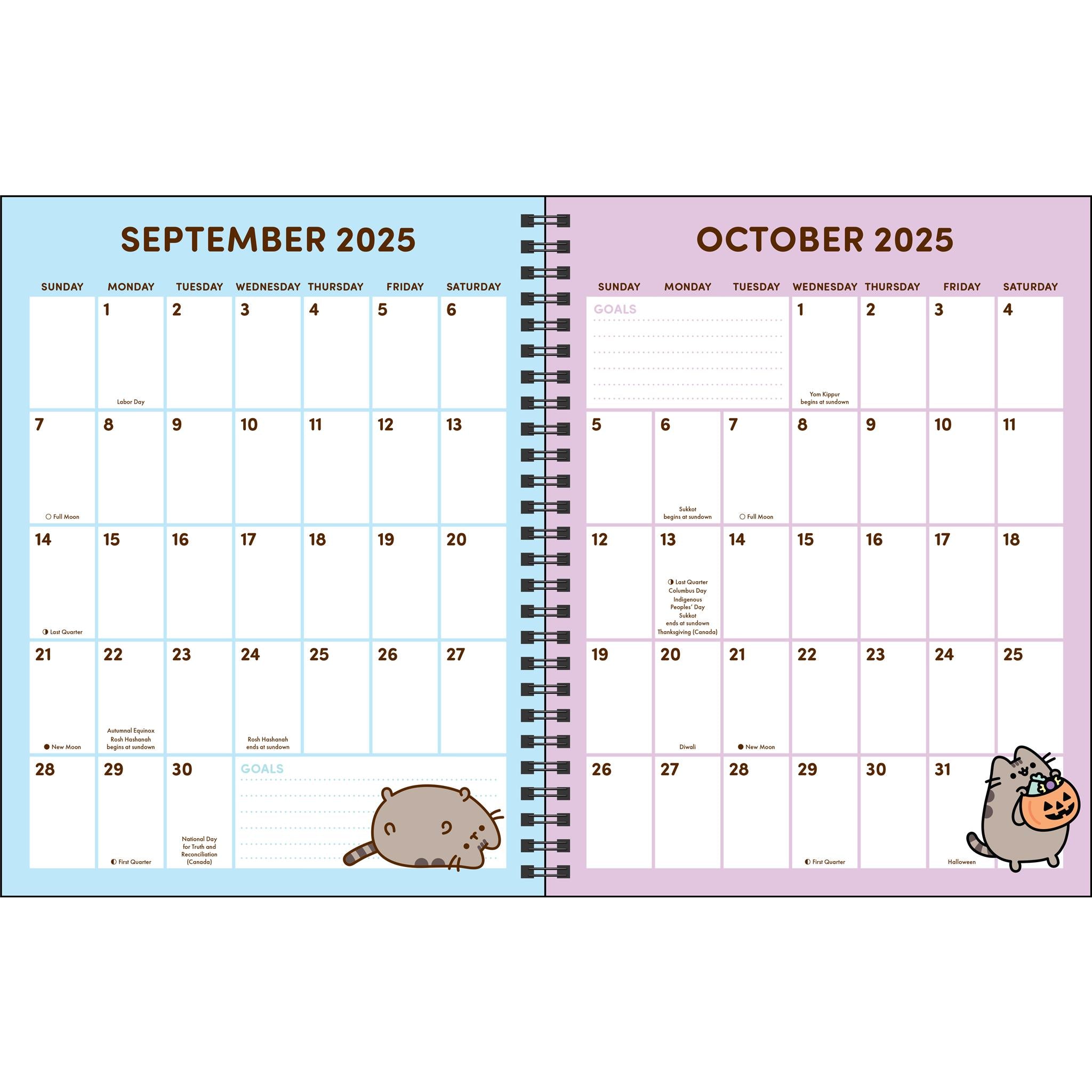 Pusheen 2025-2026 Engagement Calendar