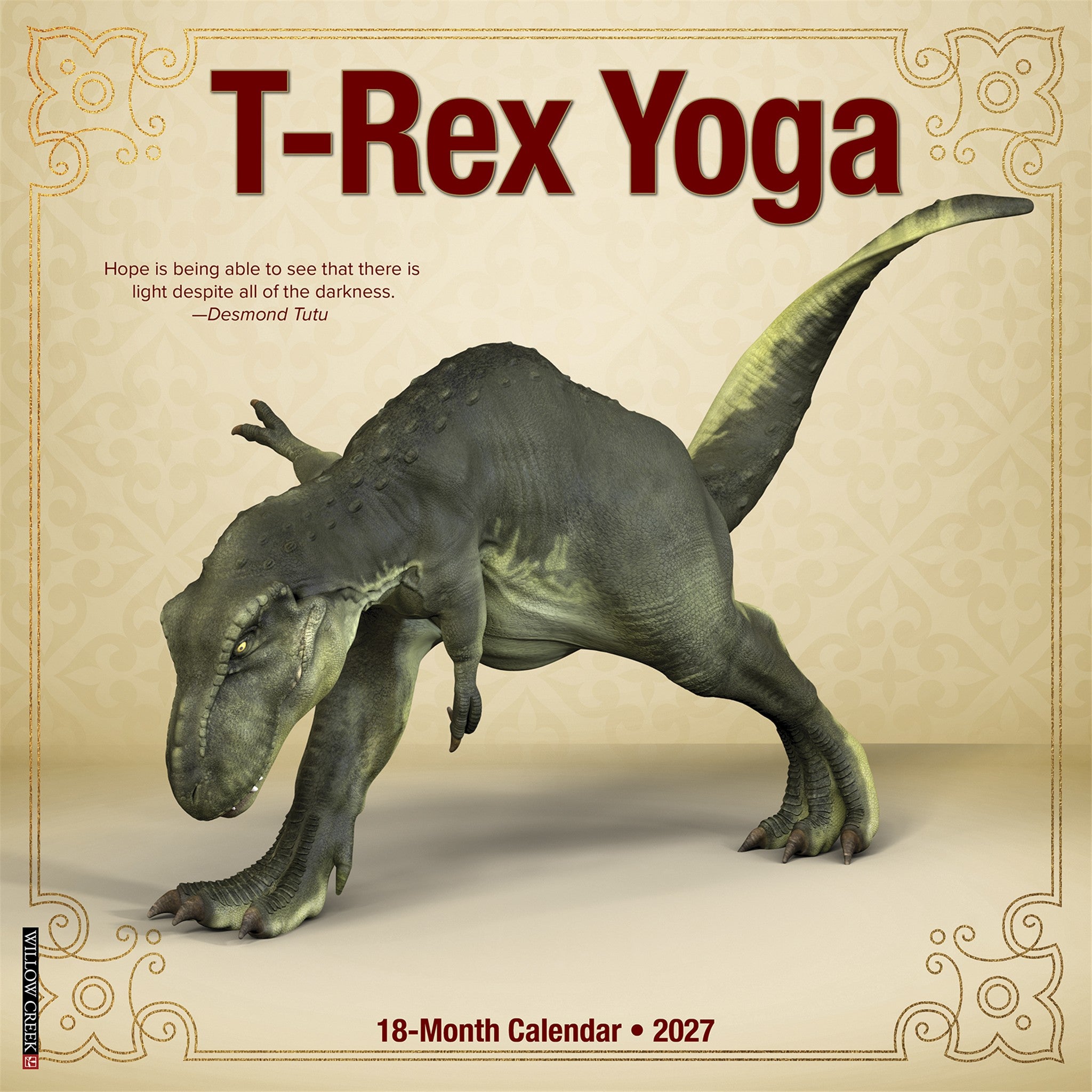 T-Rex Yoga 2027 Wall Calendar