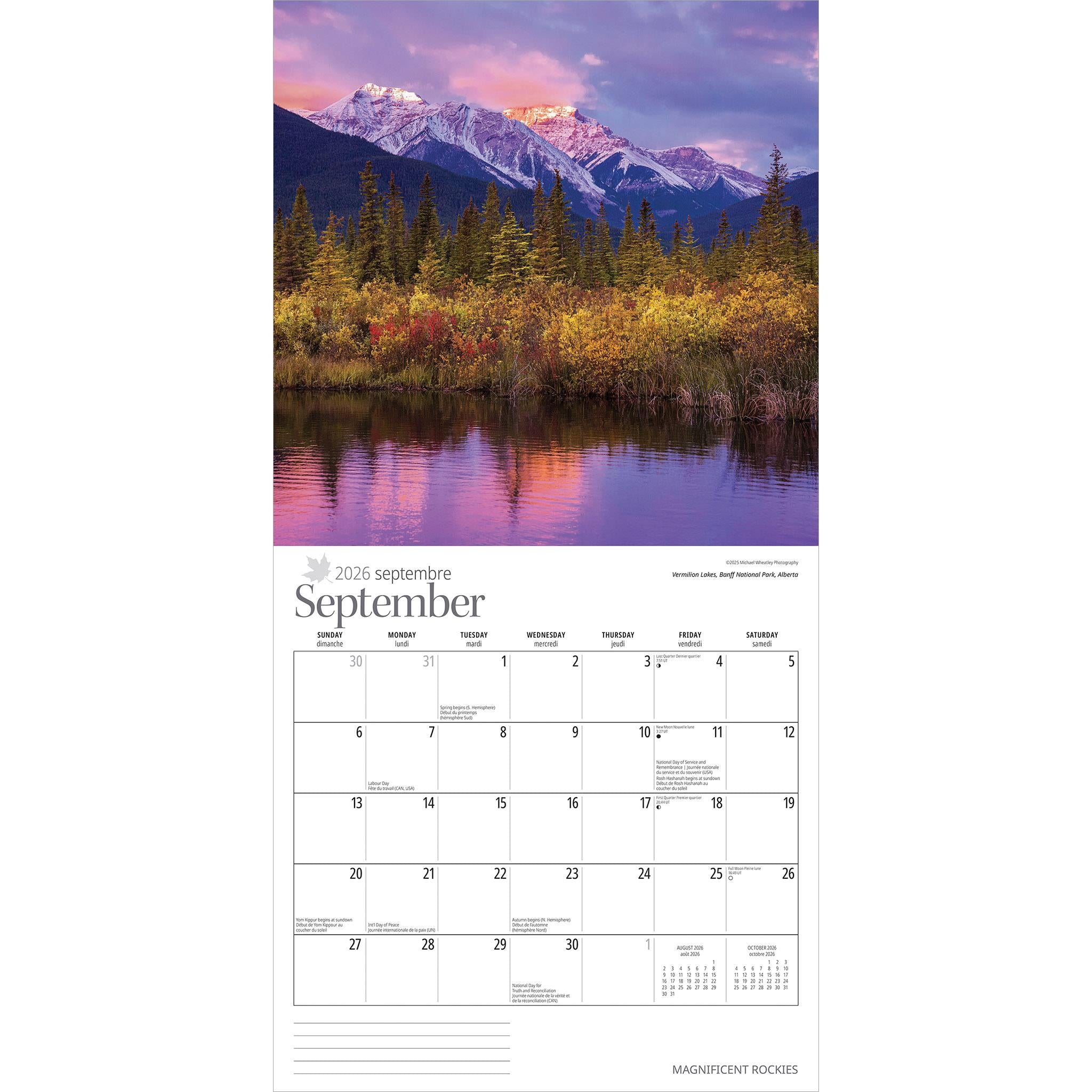 Magnificent Rockies 2026 Wall Calendar