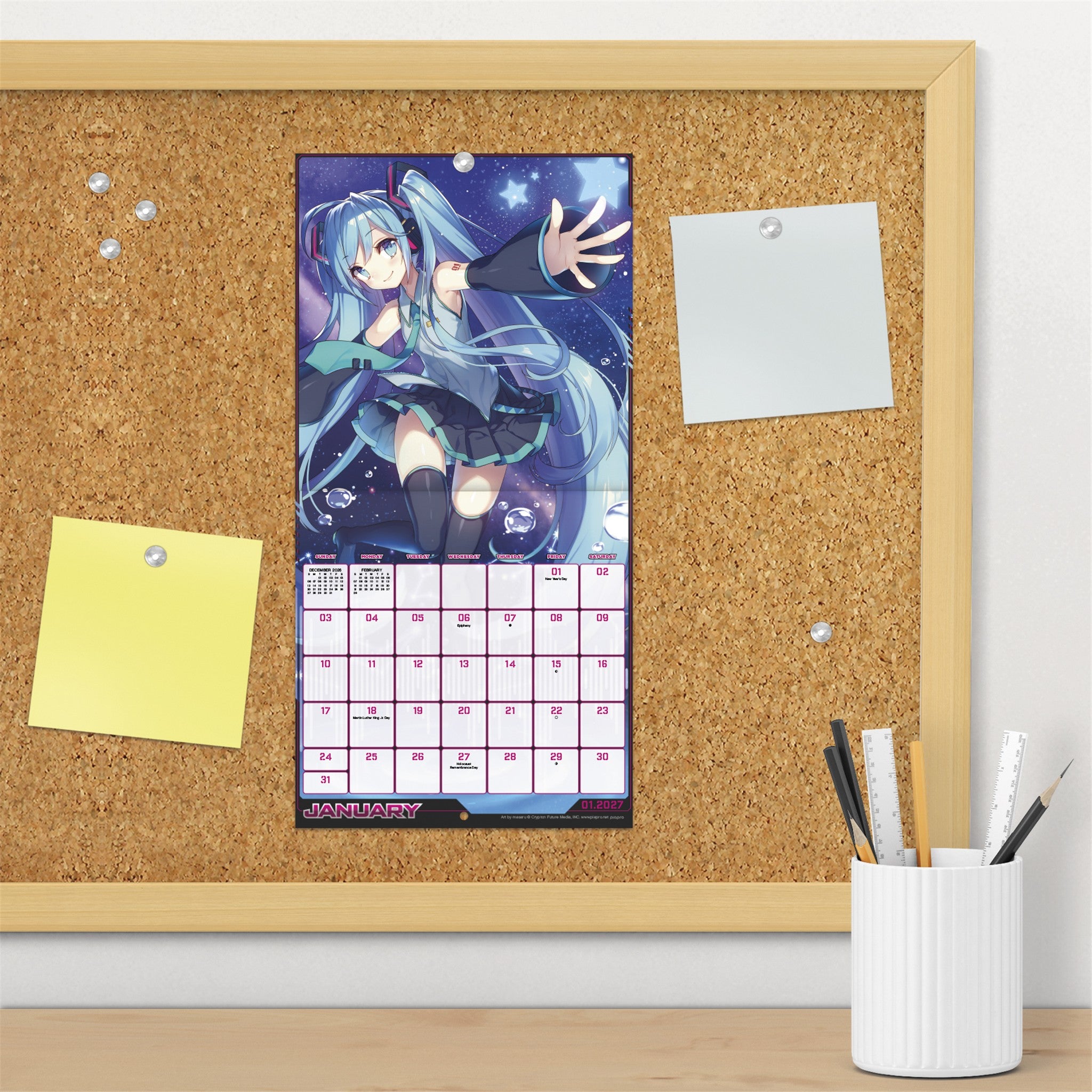 Hatsune Miku 2027 Mini Calendar