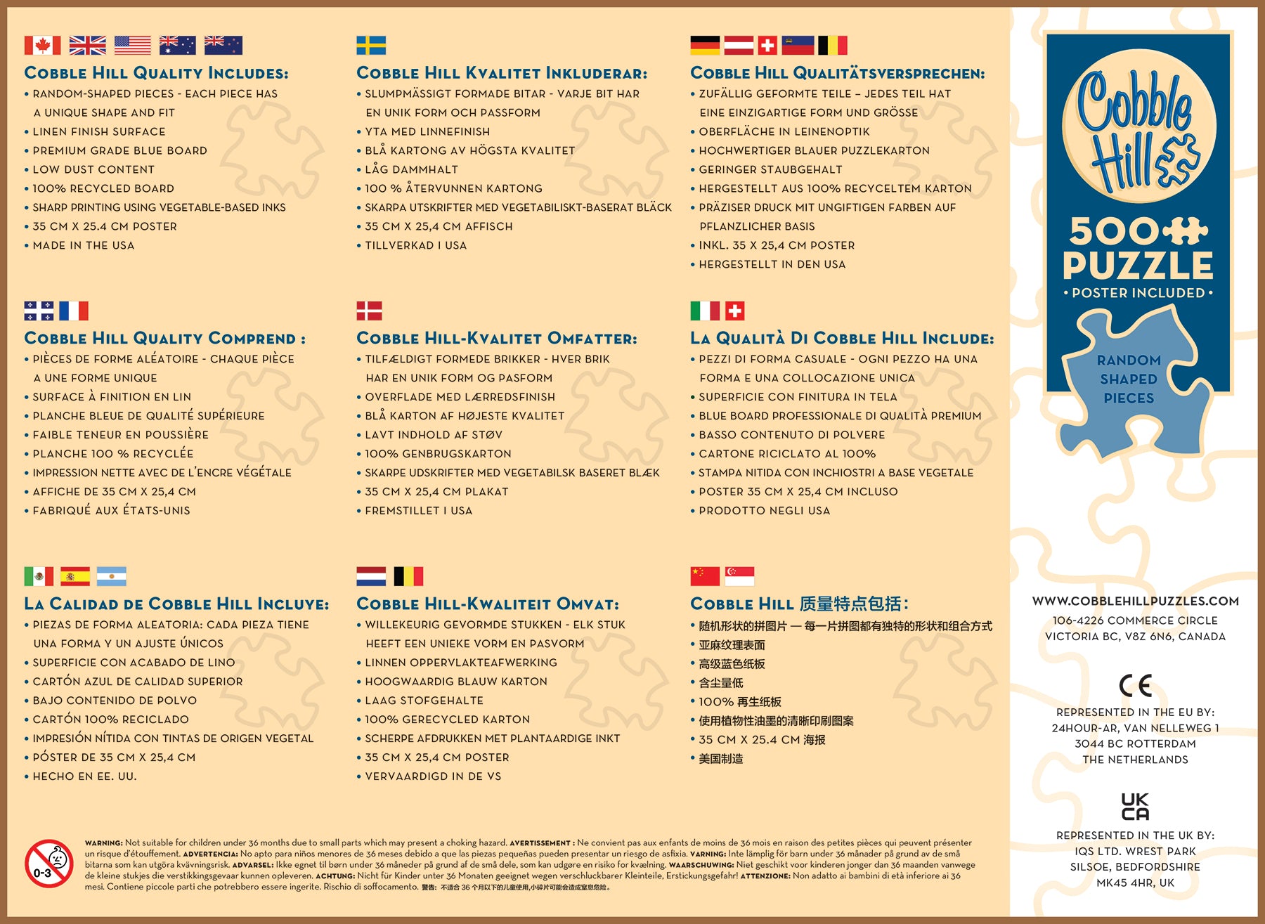 625012450058 A Touch of Warmth Jigsaw Puzzle (500 Piece) by Cobble