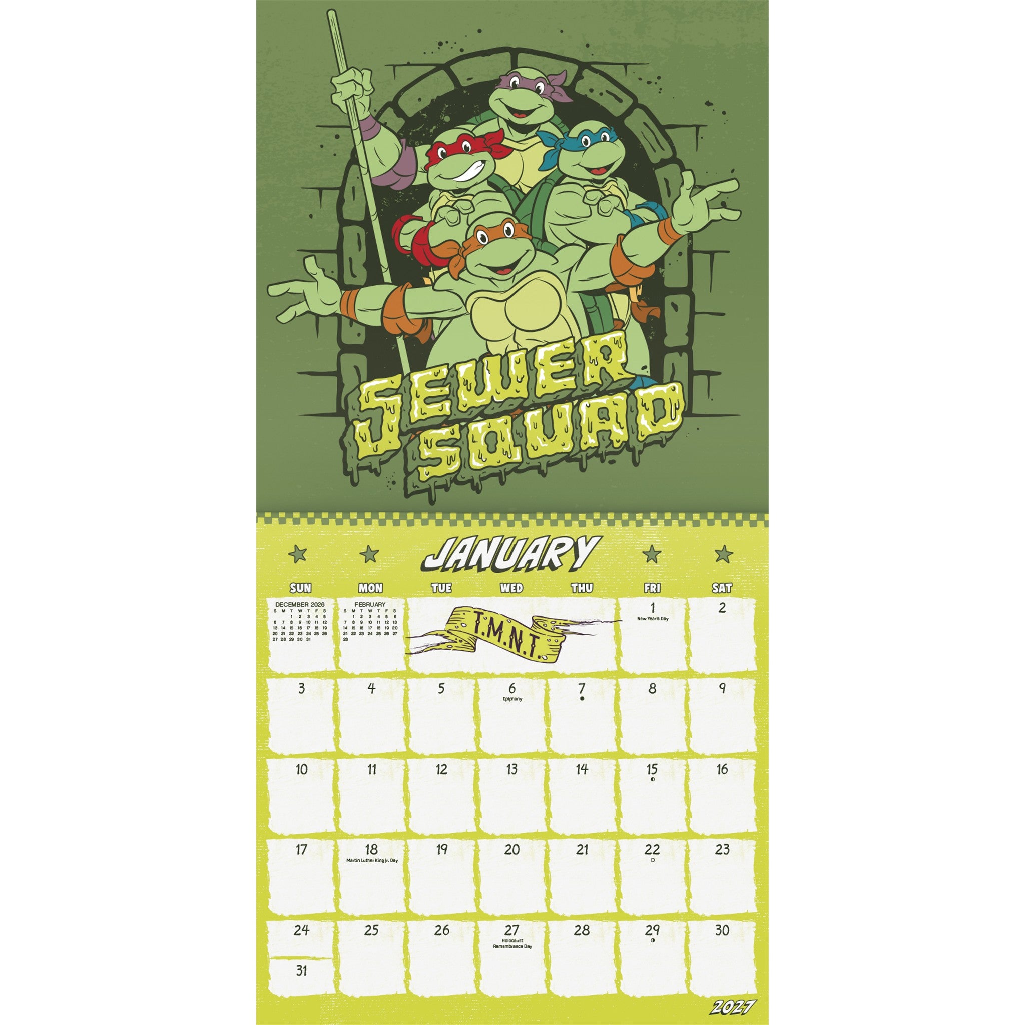 Teenage Mutant Ninja Turtles 2027 Wall Calendar