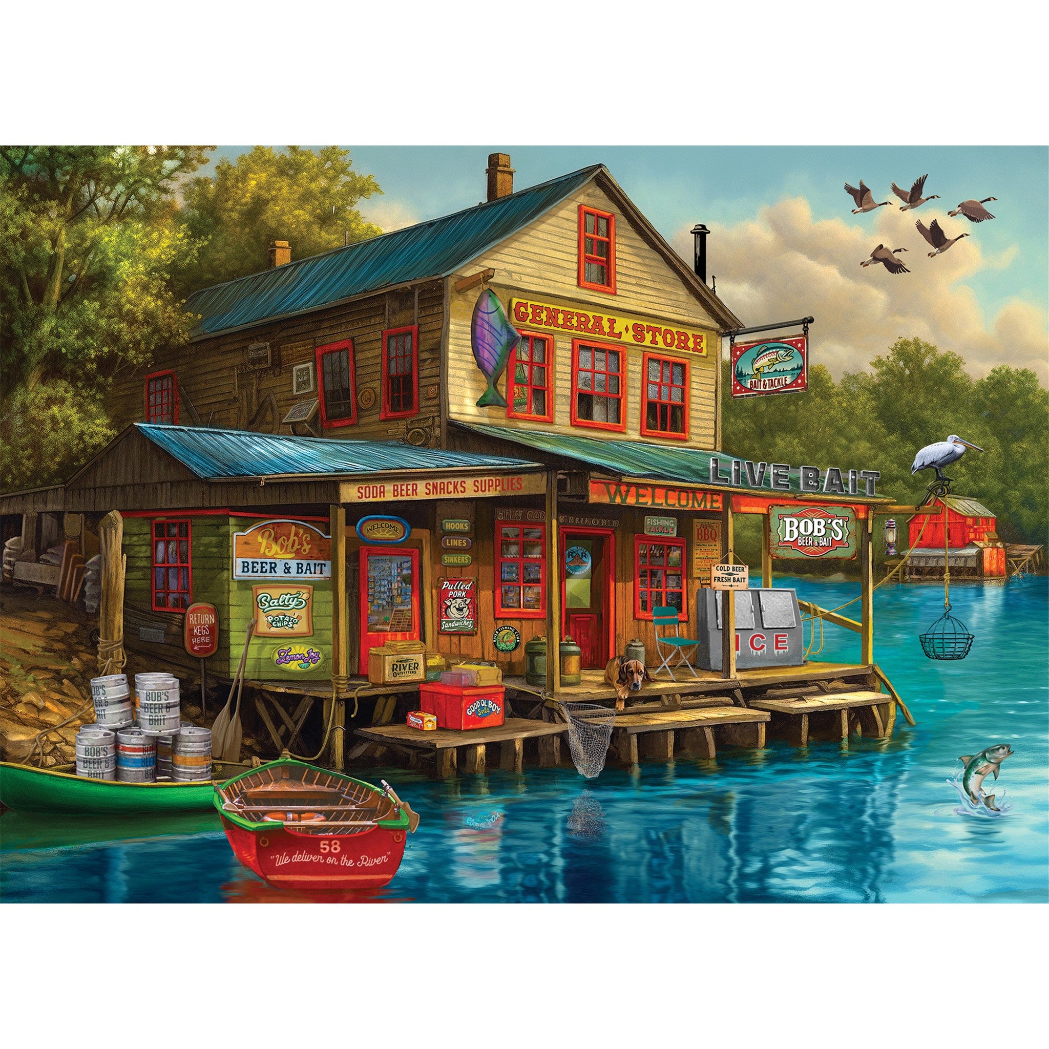 Bob's Beer & Bait 1000 Piece Puzzle