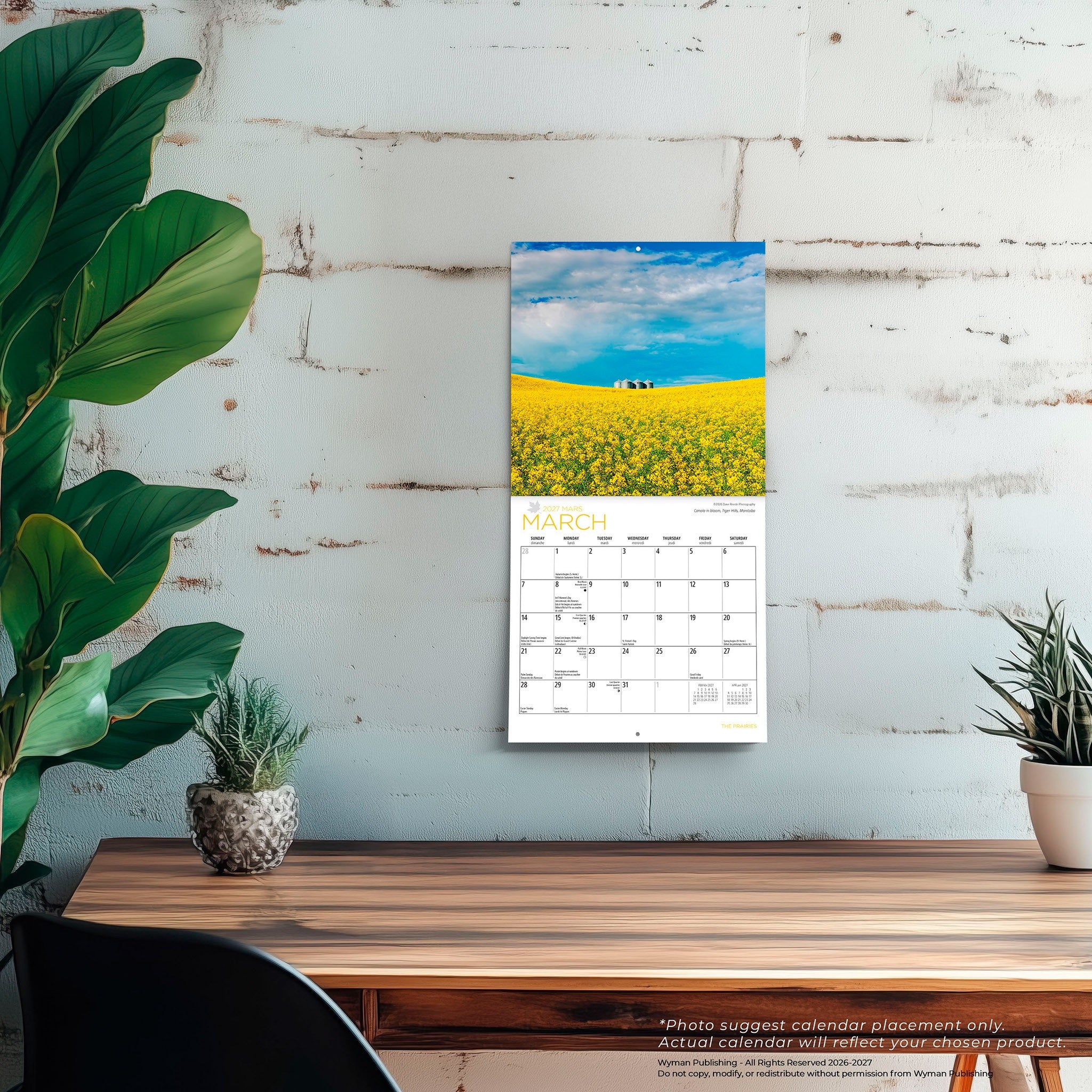 The Prairies 2027 Mini Calendar
