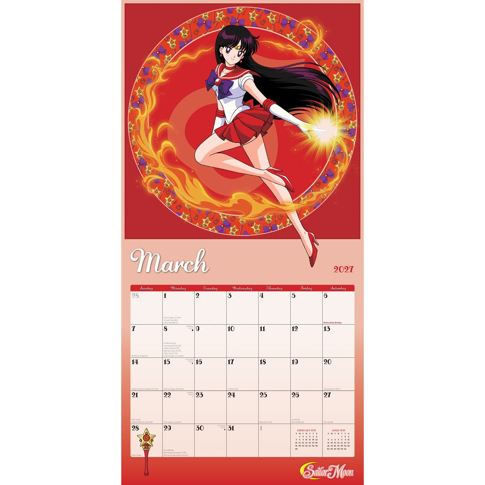 Sailor Moon 2027 Wall Calendar