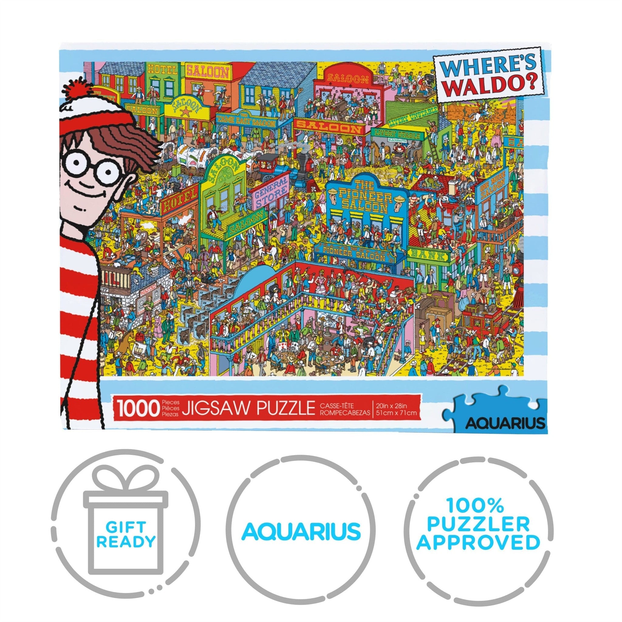 Wheres Waldo Wild Wild West 1000 Piece Puzzle