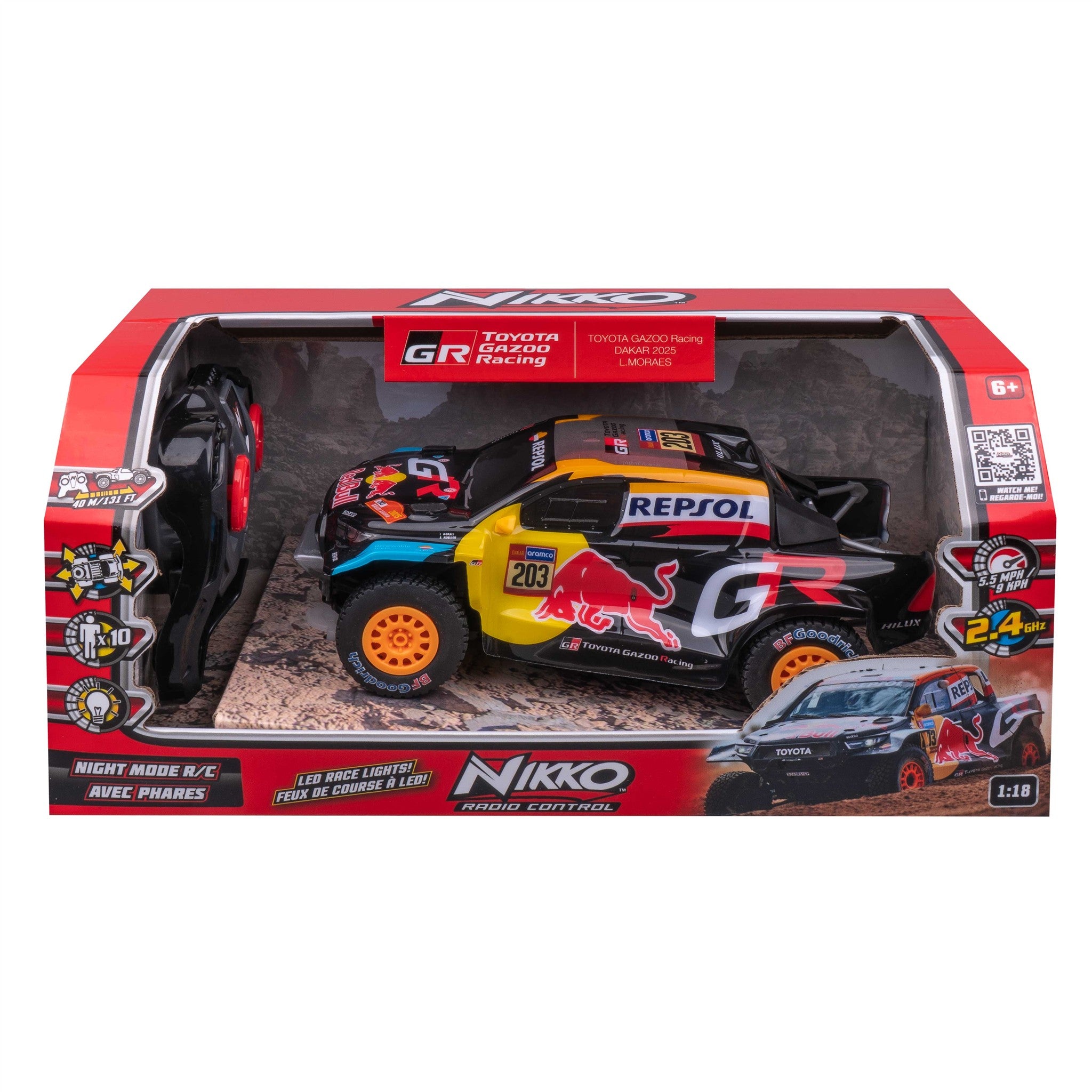 Dakar RC 1:18 Toyota Gazoo Racing with Lights