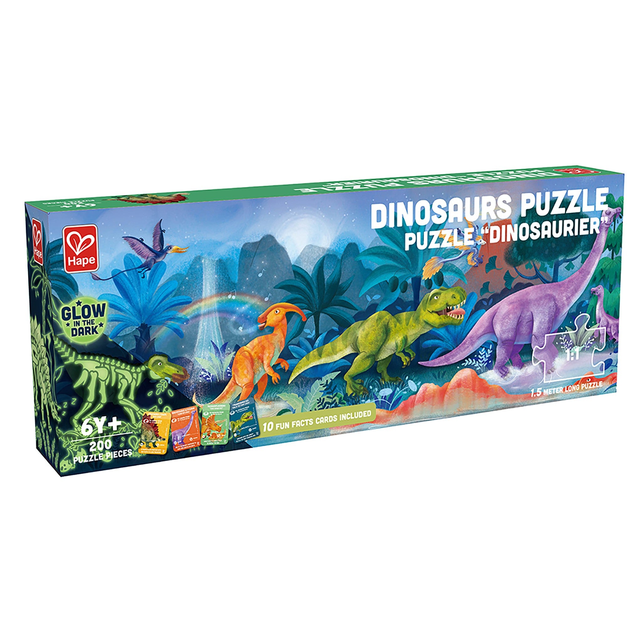 Dinosaurs Glow in the Dark 200 Piece Puzzle