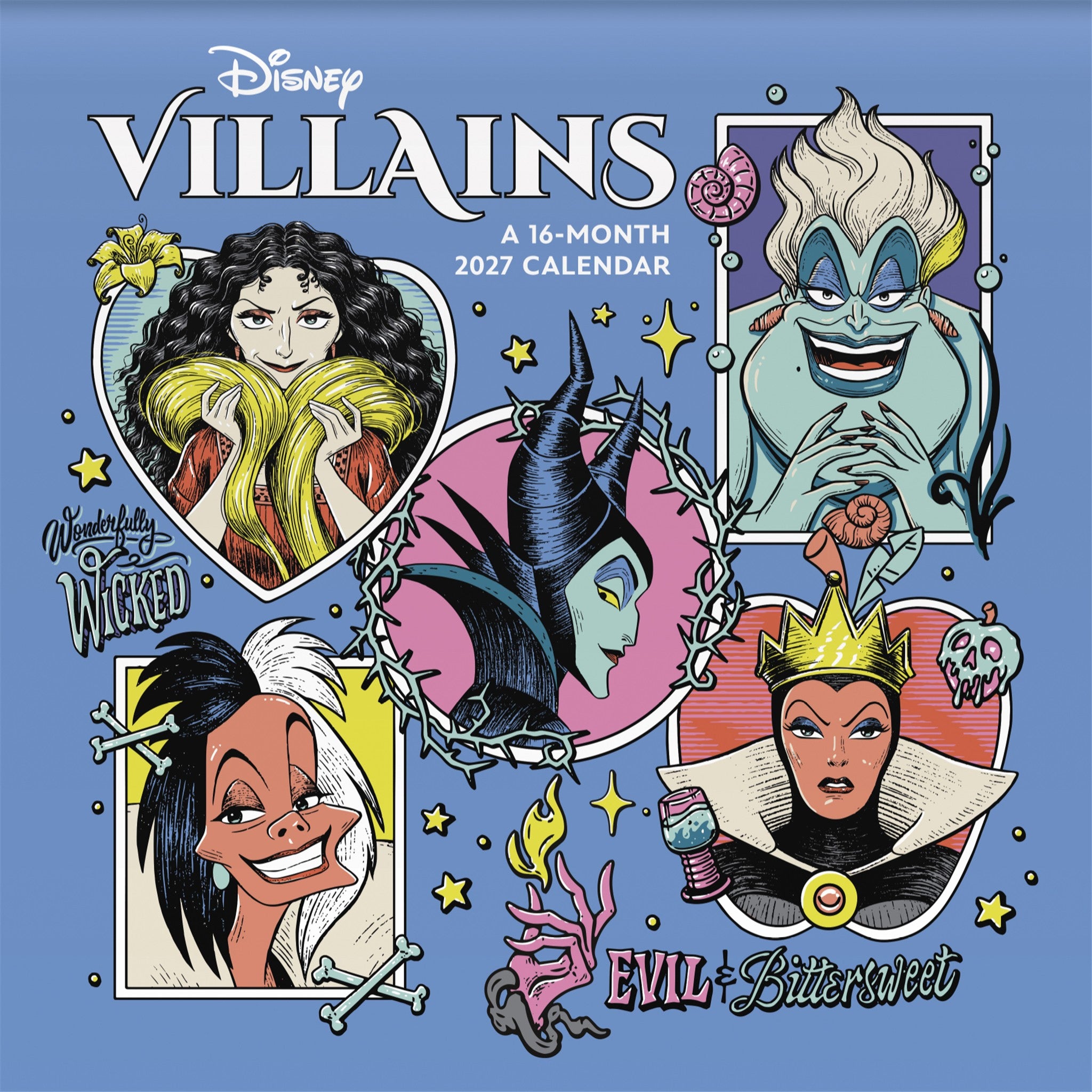 Disney Villains 2027 Wall Calendar