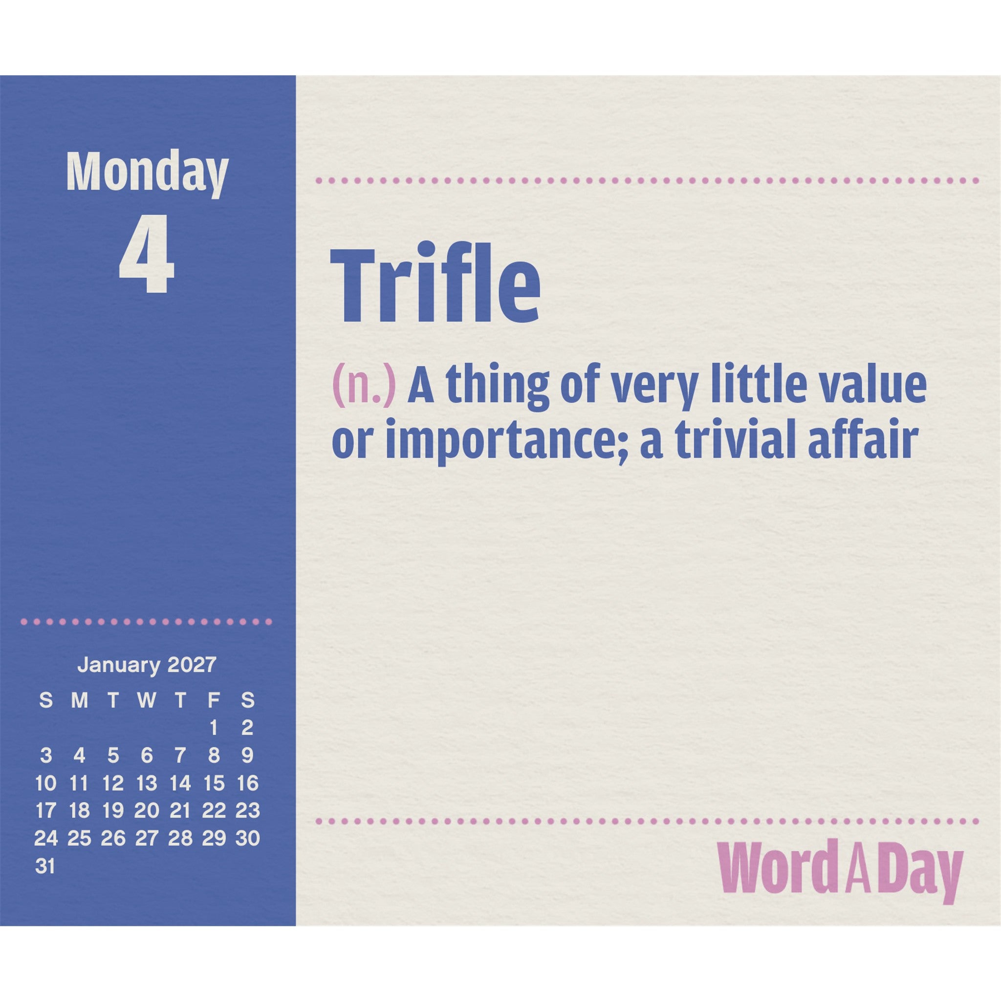 Word a Day 2027 Box Calendar - Online Only