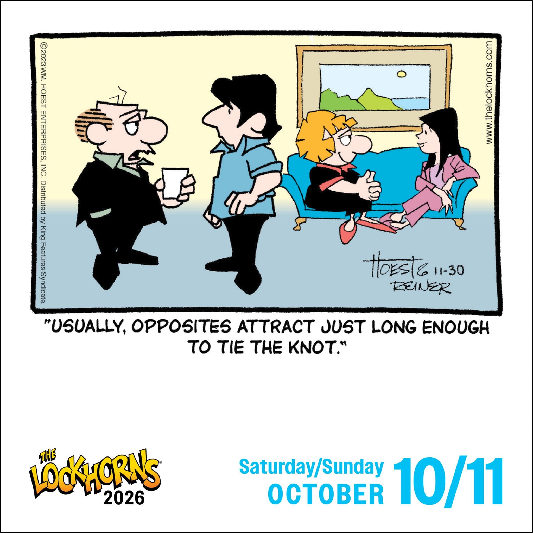 Lockhorns Laugh-A-Day 2026 Box Calendar