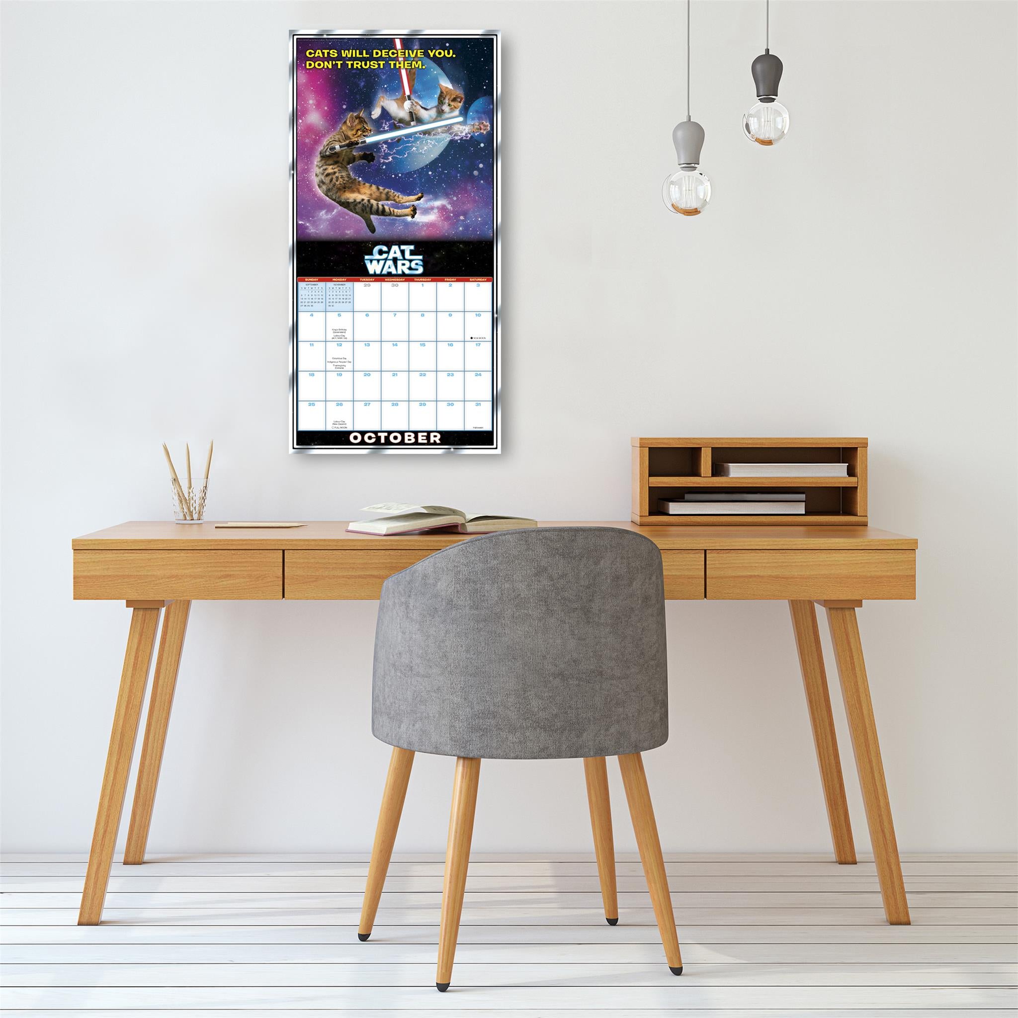 Cat Wars 2026 Wall Calendar