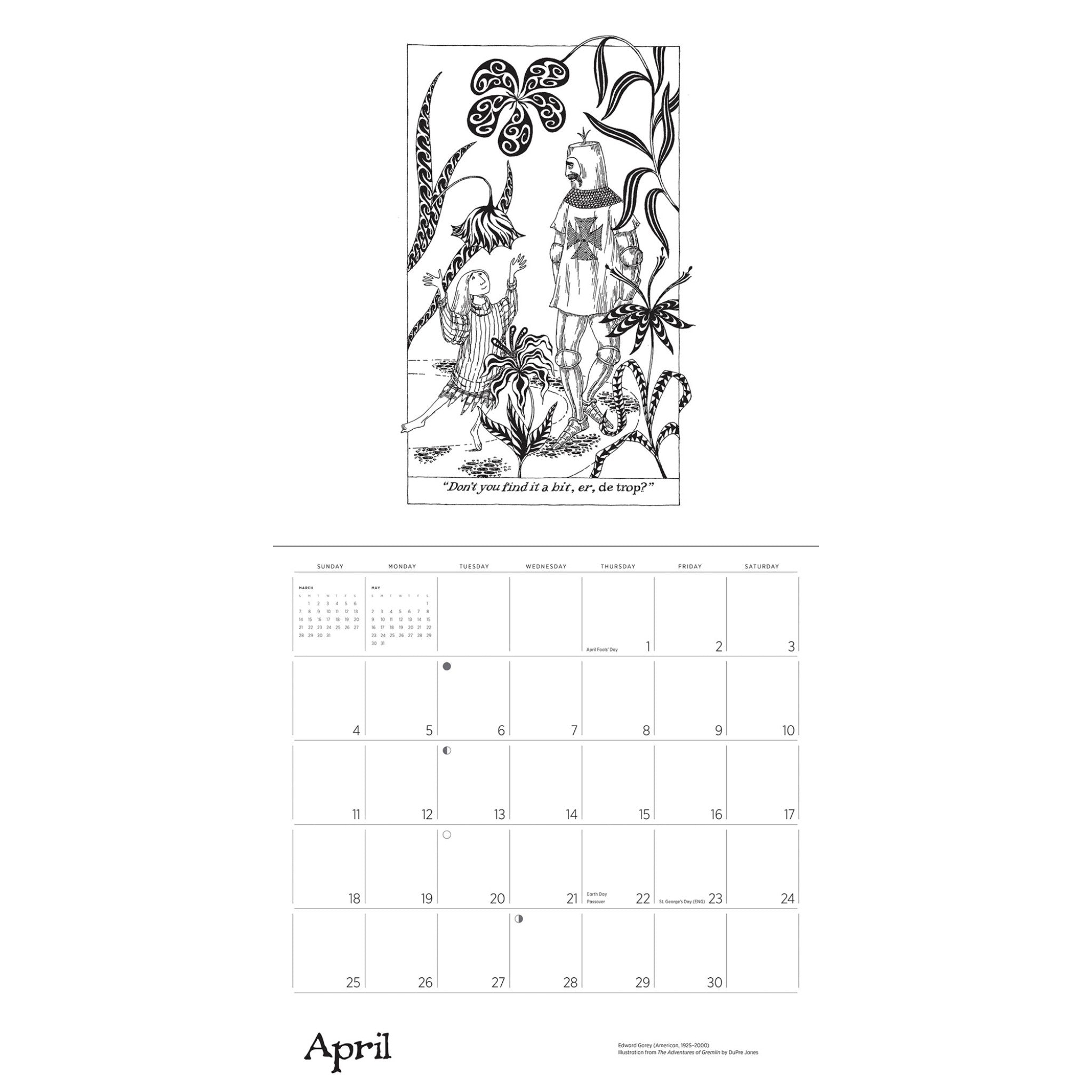 Edward Gorey 2027 Wall Calendar - Online Only