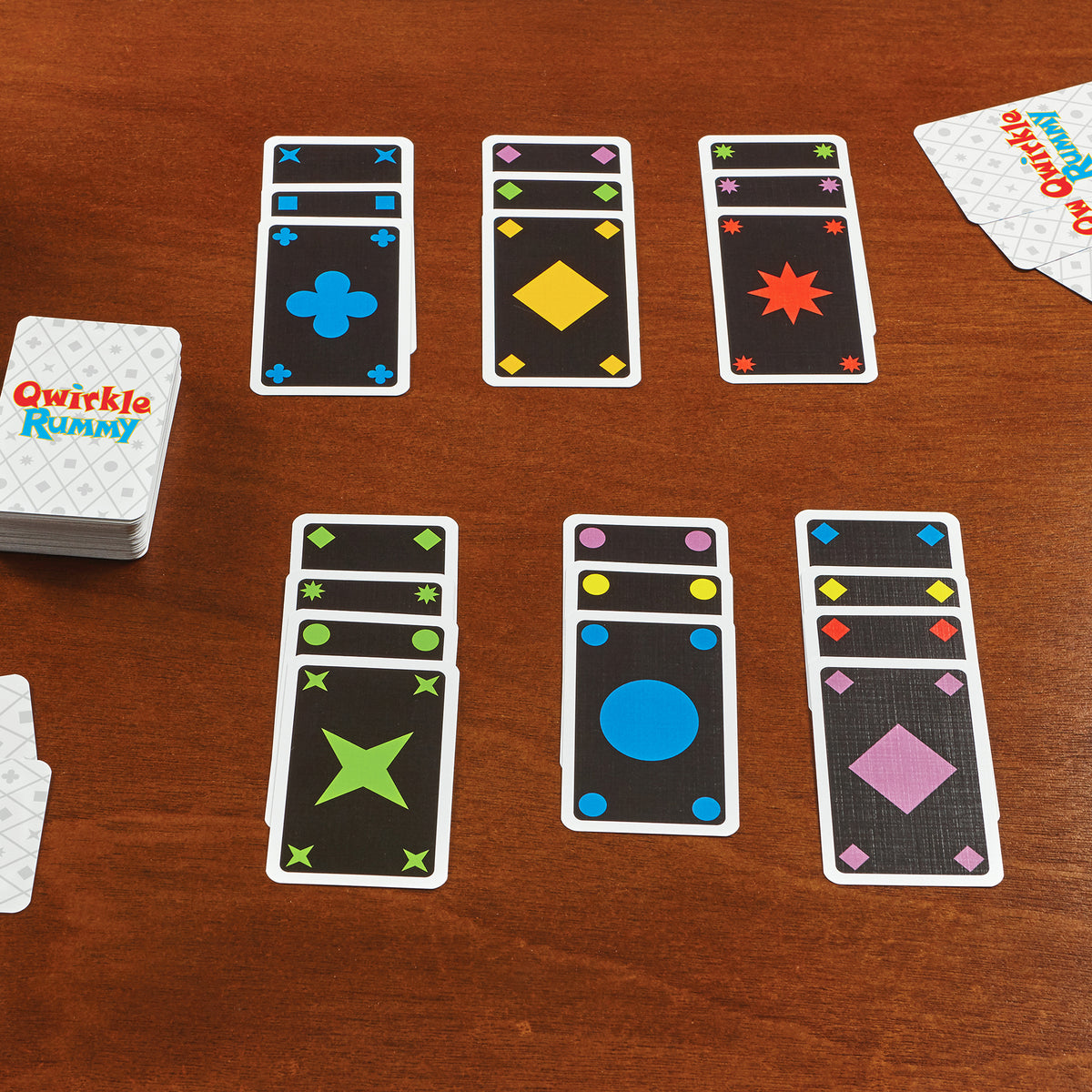 Colour Rummy 192073999869 Qwirkle Rummy Color Blind Edition MindWare - Calendar Club