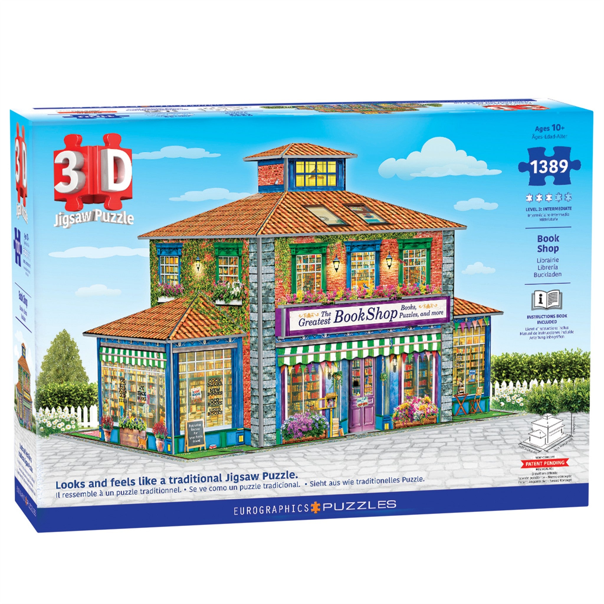 Book Shop 3D 1389 Piece Puzzle