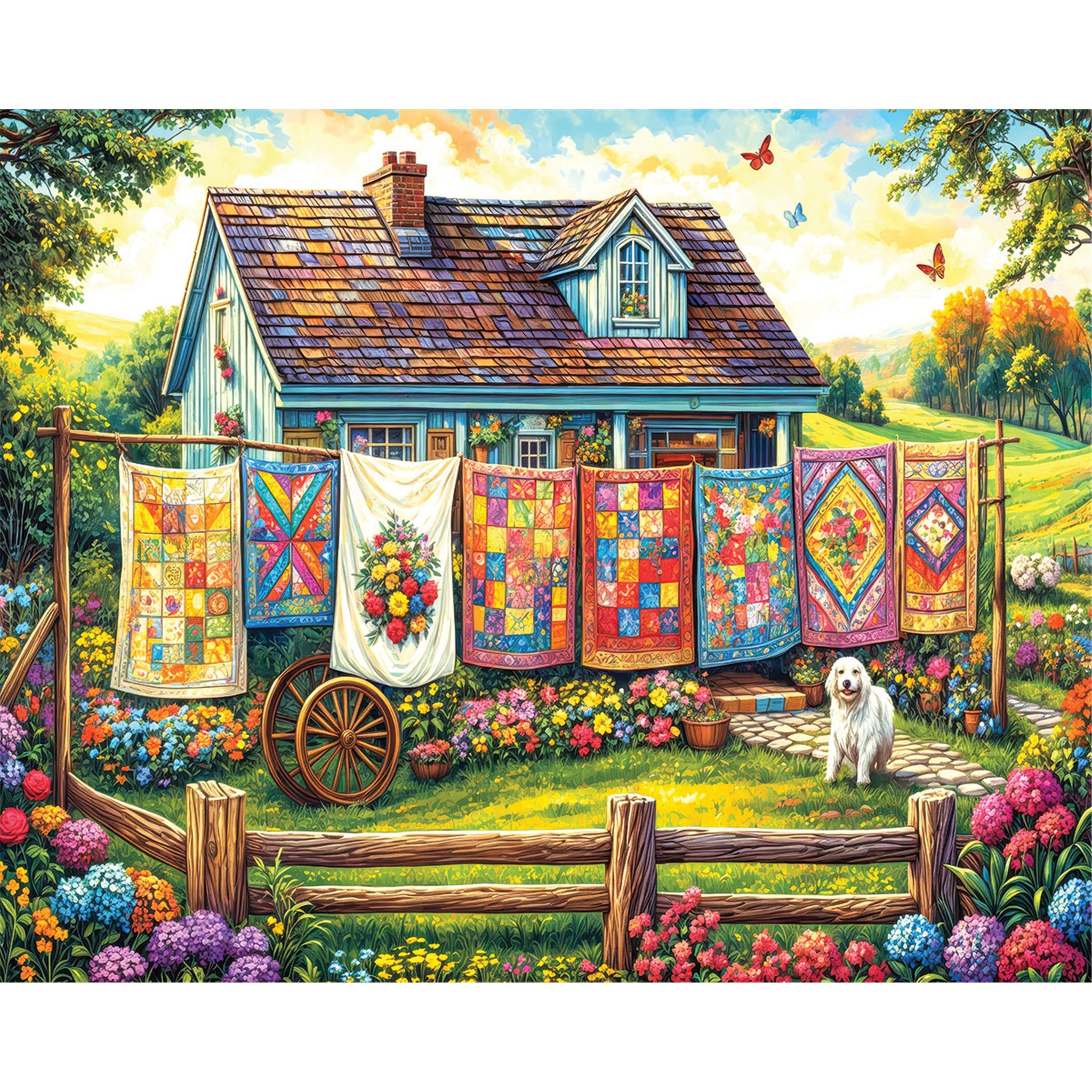 Quilt Garden 500 Piece Puzzle - Online Only