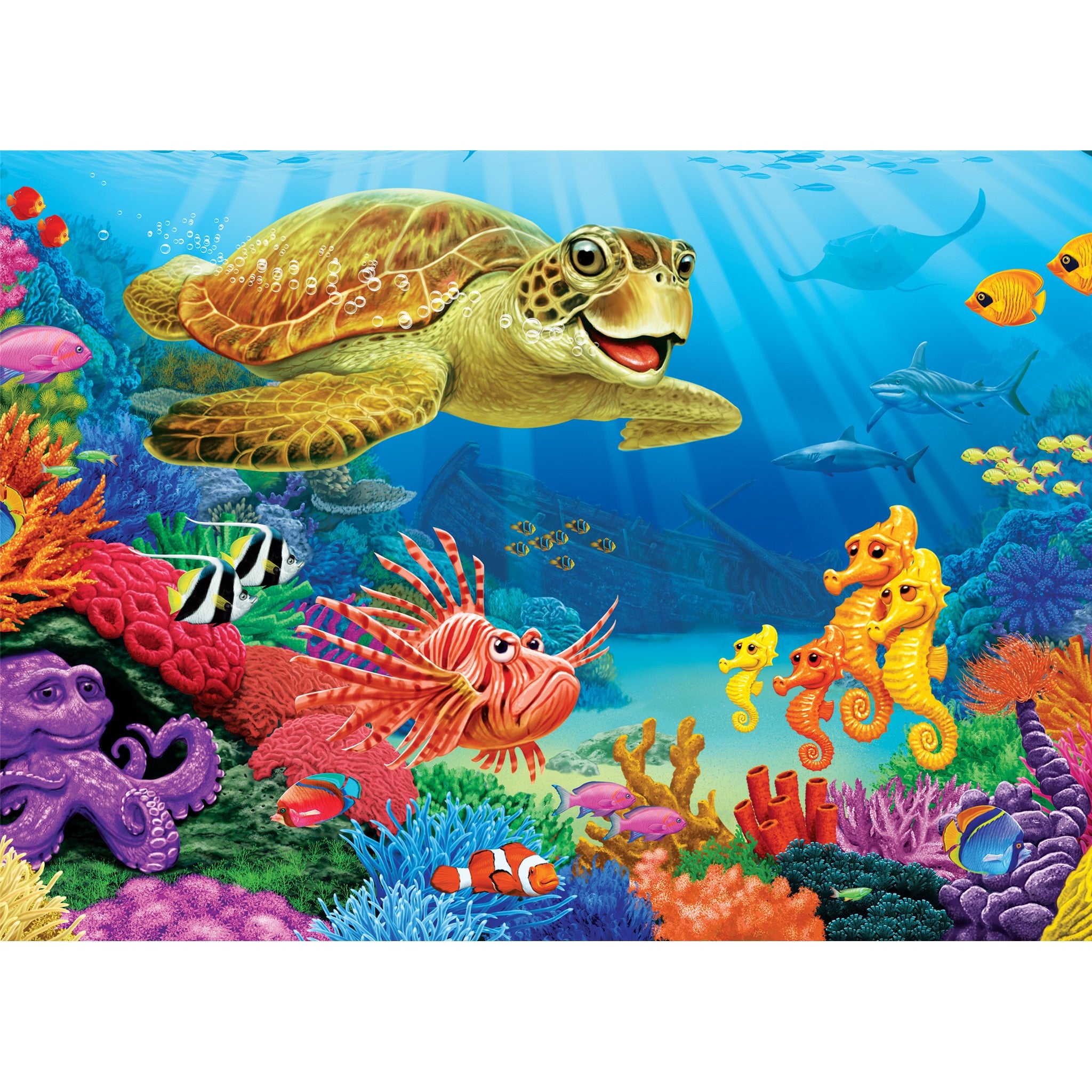 Undersea Turtle 35 Piece Tray Puzzle
