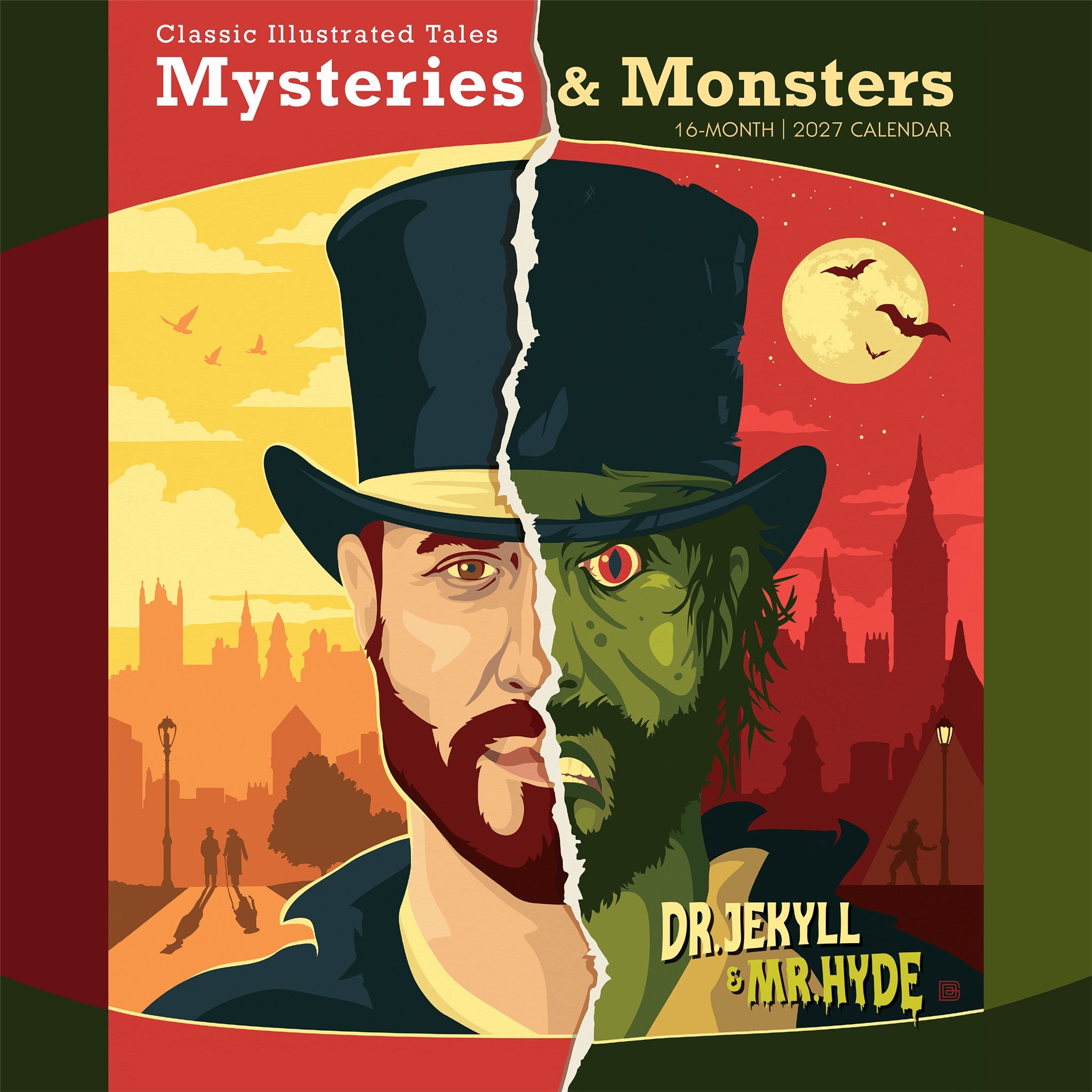 Classic Illustrated Tales: Mysteries & Monsters 2027 Wall Calendar - Online Only