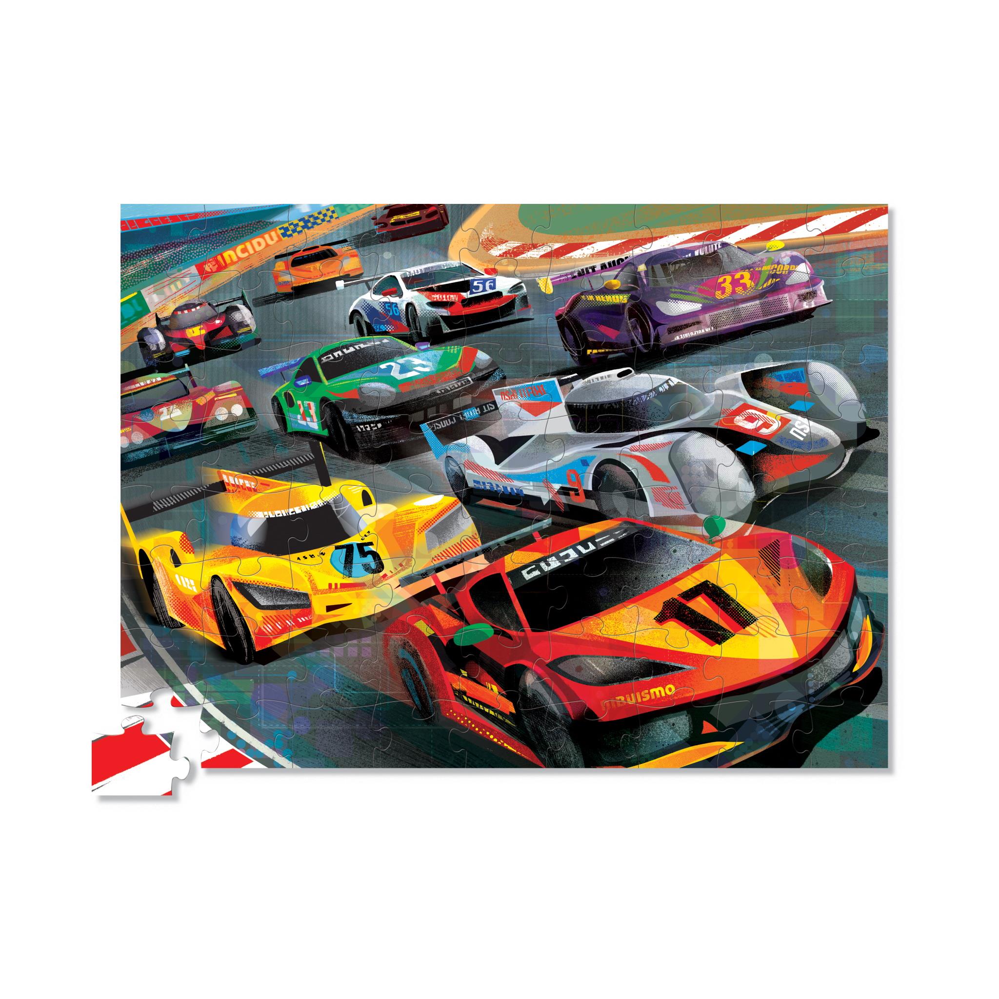 732396521776 At the Races Jigsaw Puzzle (72 Piece) Crocodile Creek