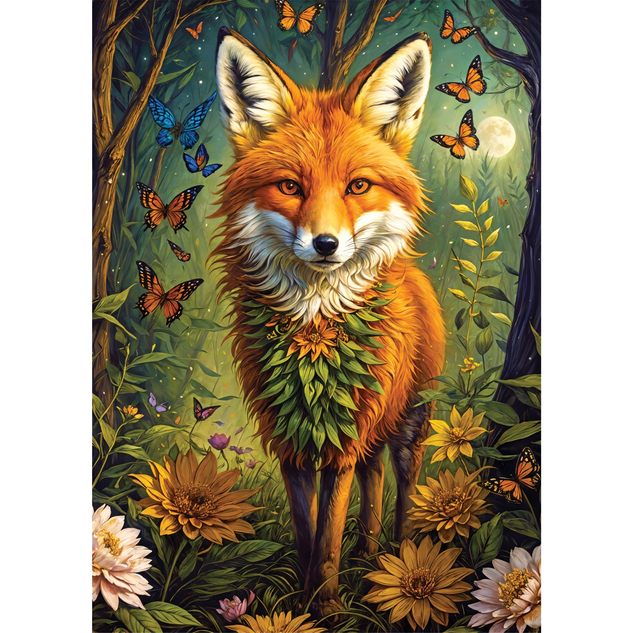 Enchanted Fox 1000 Piece Puzzle - Online Only