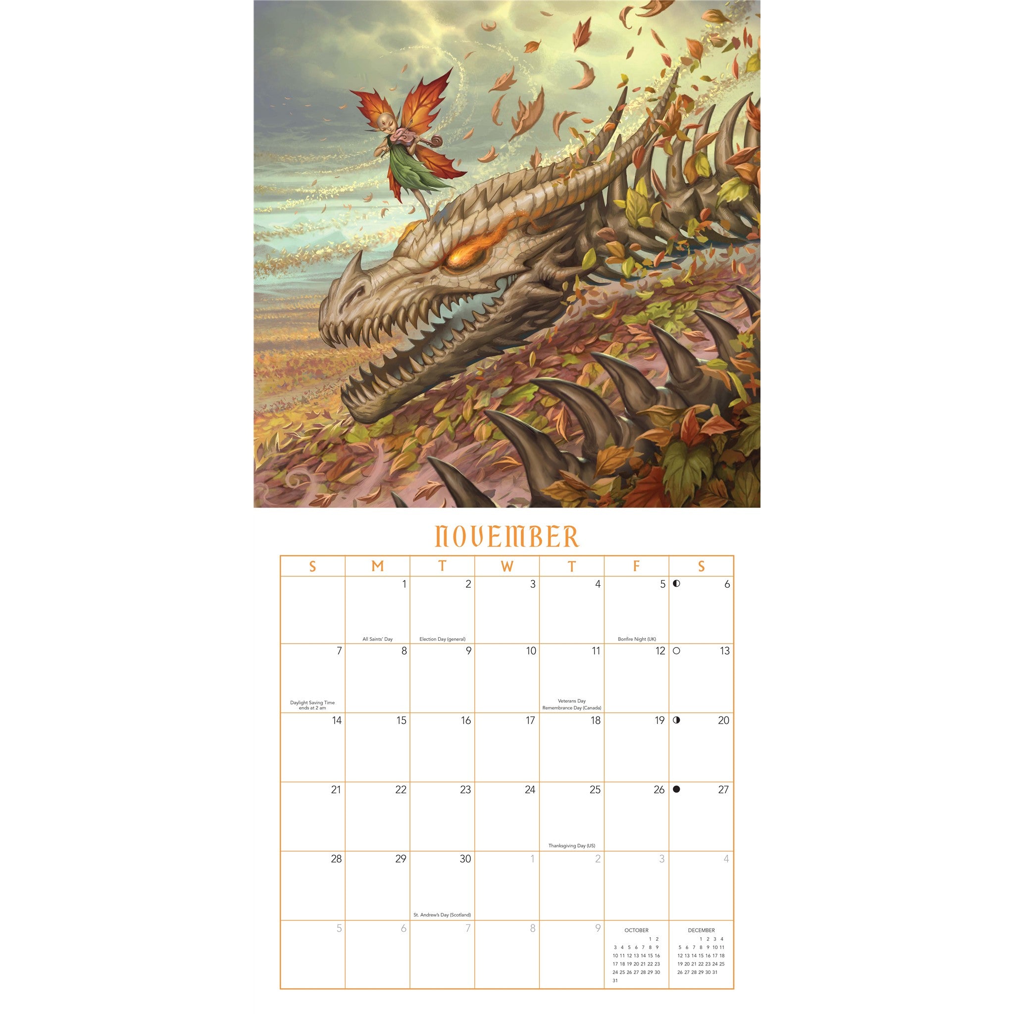 Dragon 2027 Wall Calendar