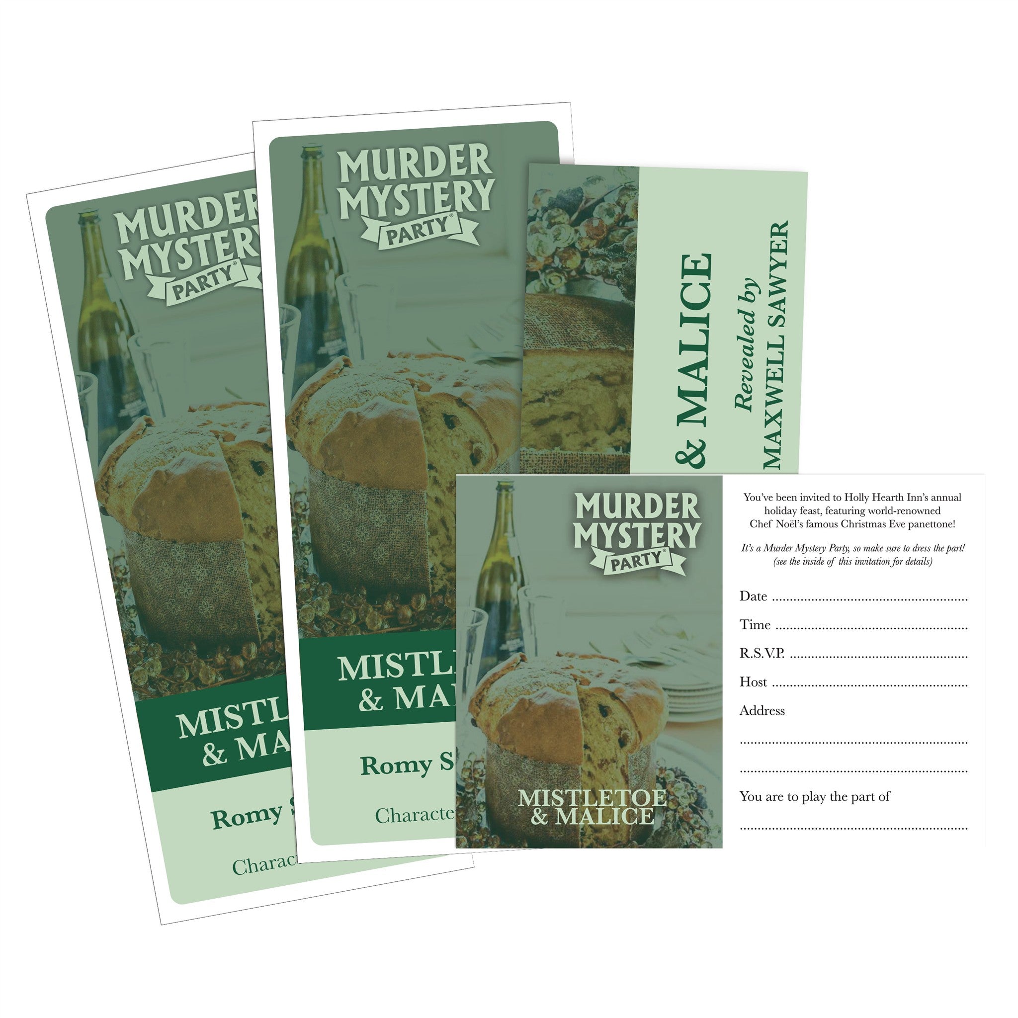Mistletoe & Malice Murder Mystery Party Game