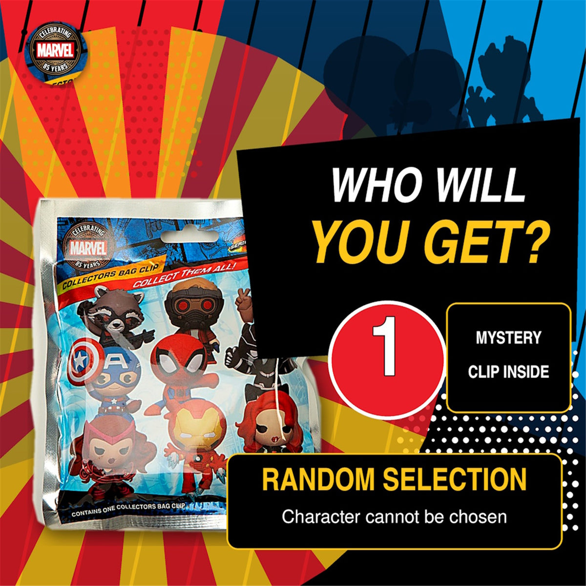 Marvel Blind-Pack Backpack Clips