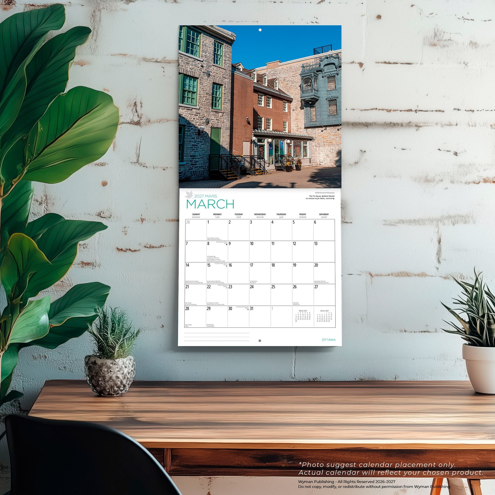 Ottawa 2027 Wall Calendar