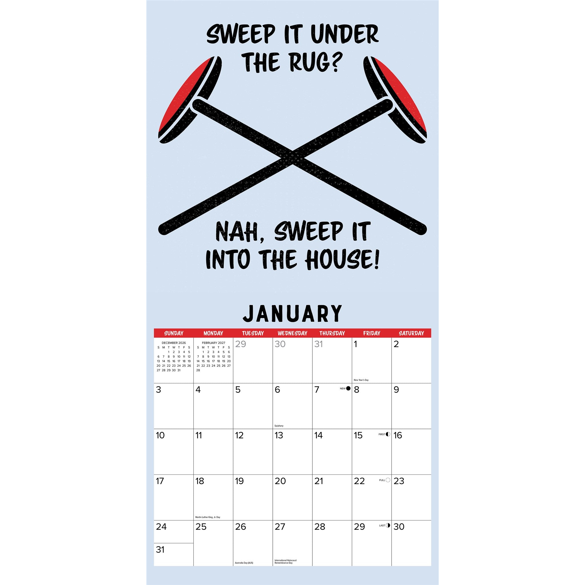 Curling 2027 Wall Calendar
