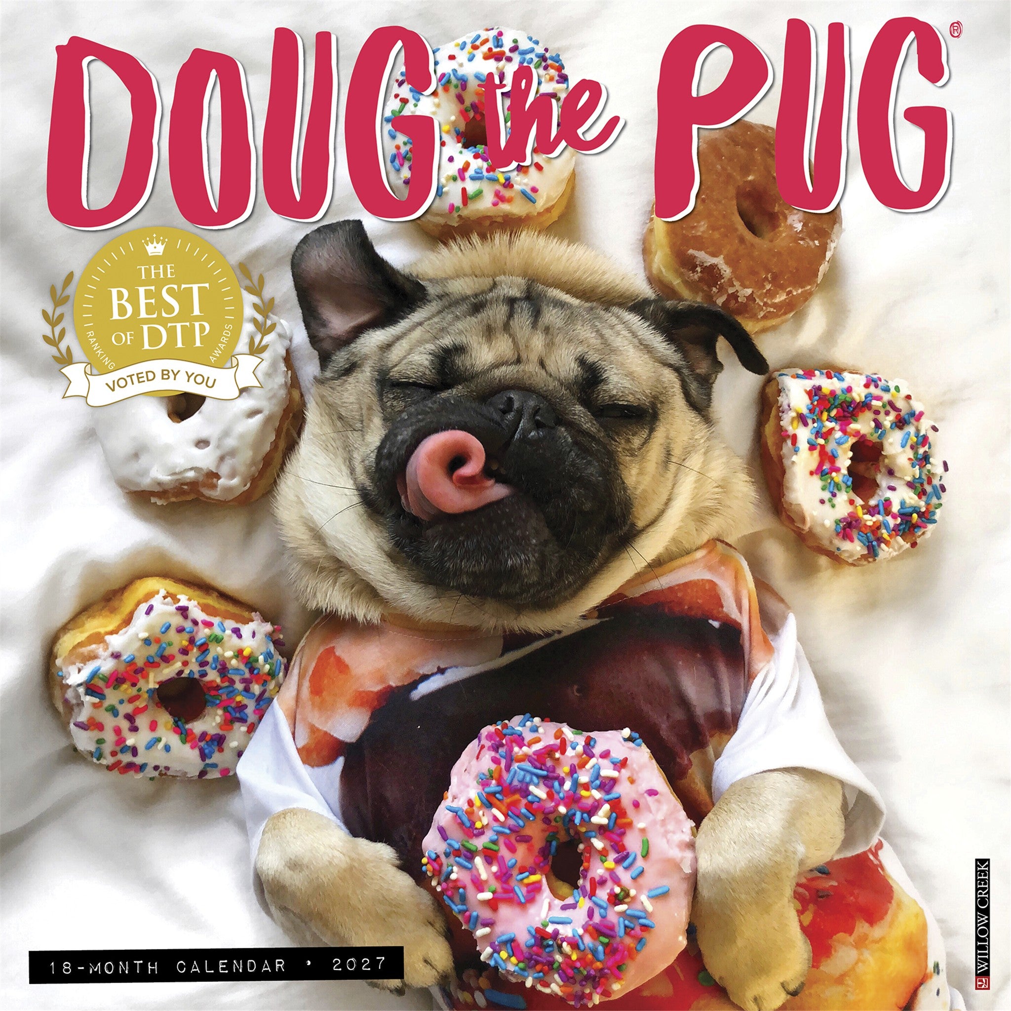 Doug the Pug 2027 Wall Calendar
