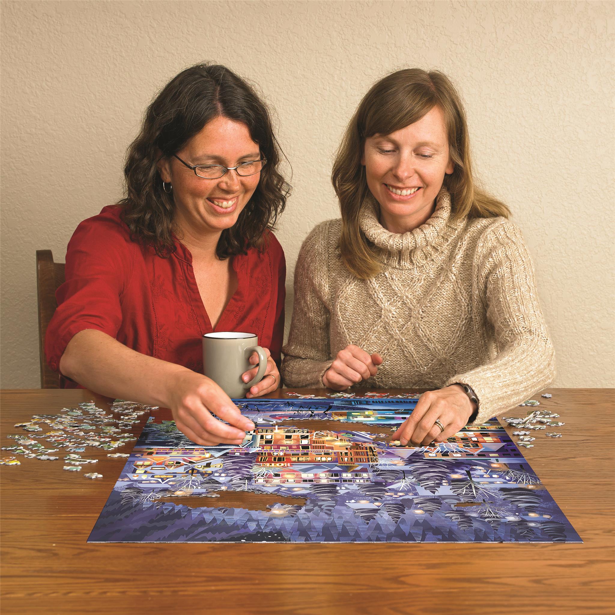 Ski Town 500 Piece Puzzle