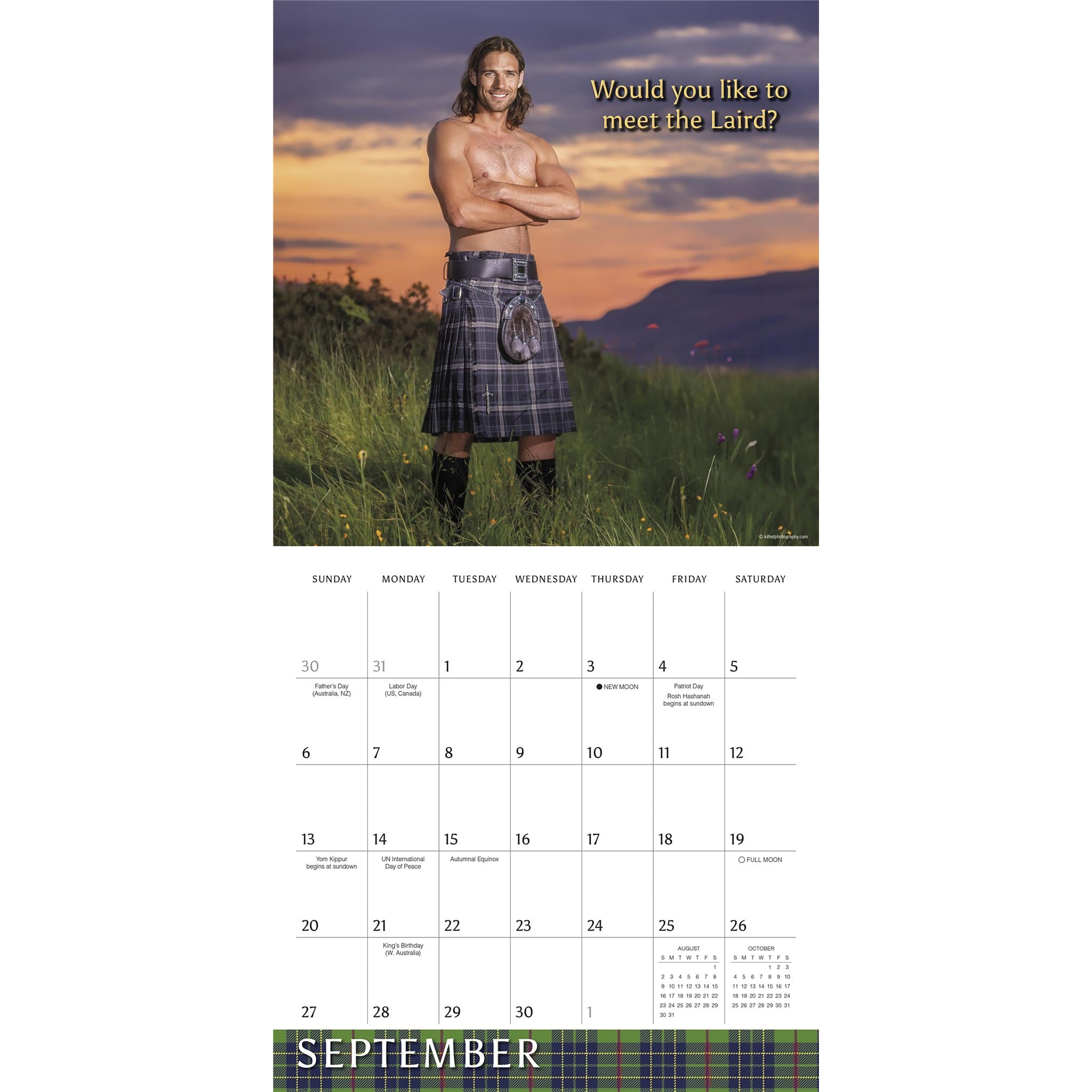 Kilty Pleasures 2026 Wall Calendar
